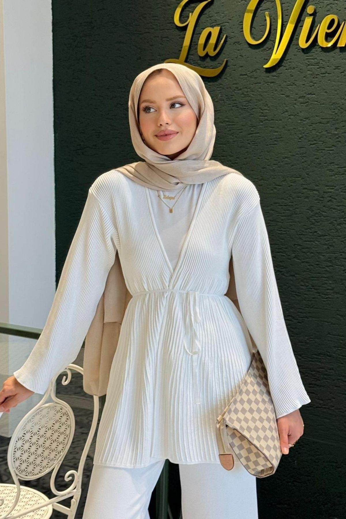 Rio Merserize Pantolonu Takım Beyaz, Fiyatları Rio Merserize Pantolonu Takım Beyaz- Haza Moda 