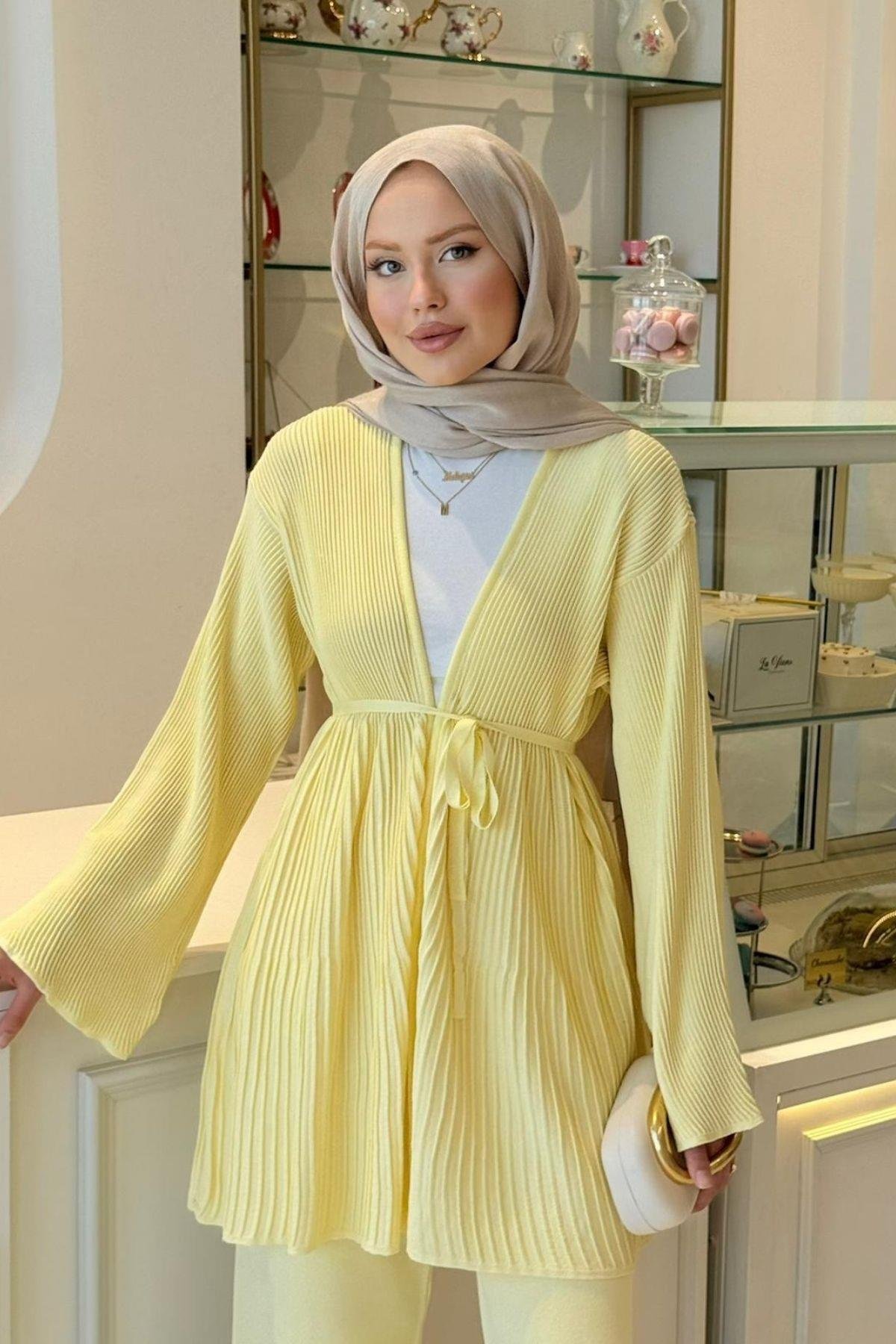 Rio Merserize Pantolonu Takım Sarı, Fiyatları Rio Merserize Pantolonu Takım Sarı- Haza Moda 