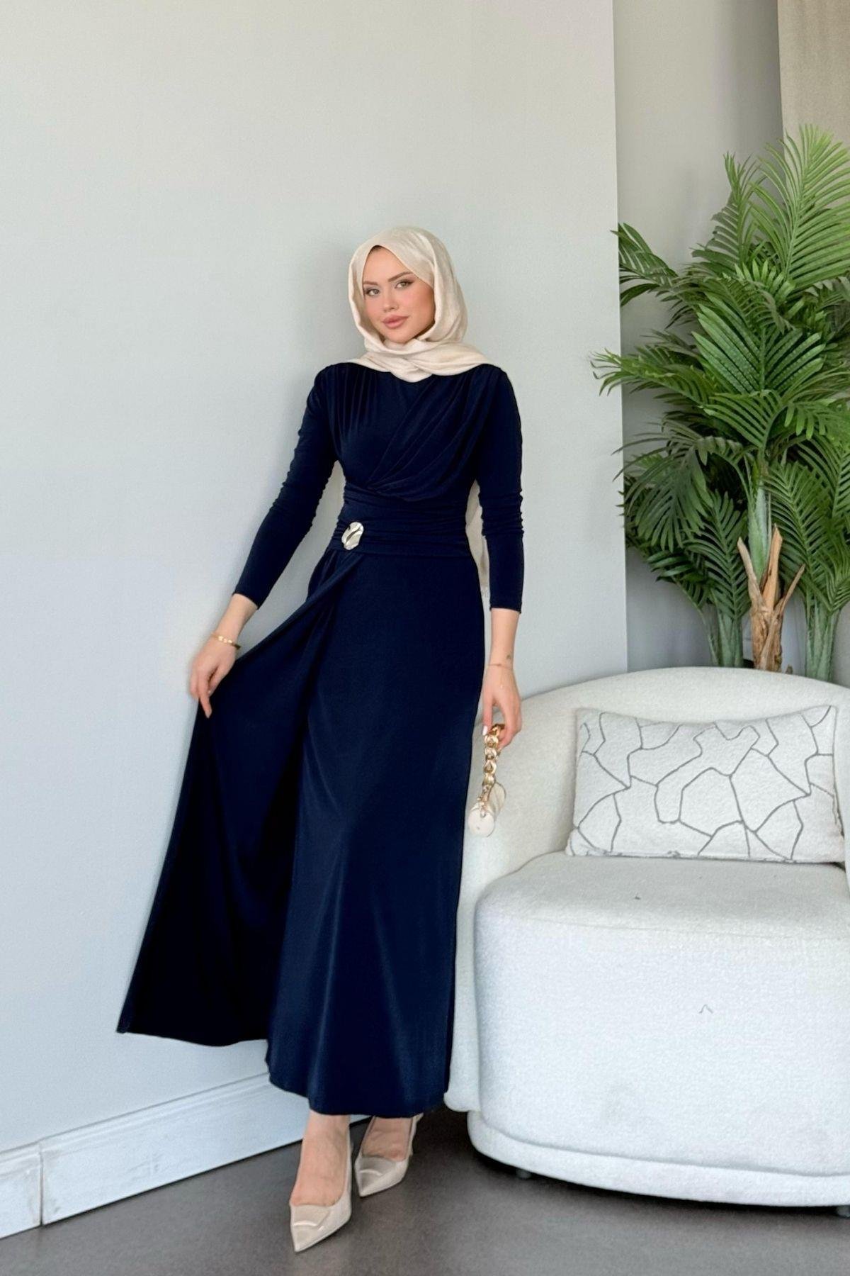 Rixsos Sandy Elbise Lacivert, Fiyatları Rixsos Sandy Elbise Lacivert- Haza Moda 