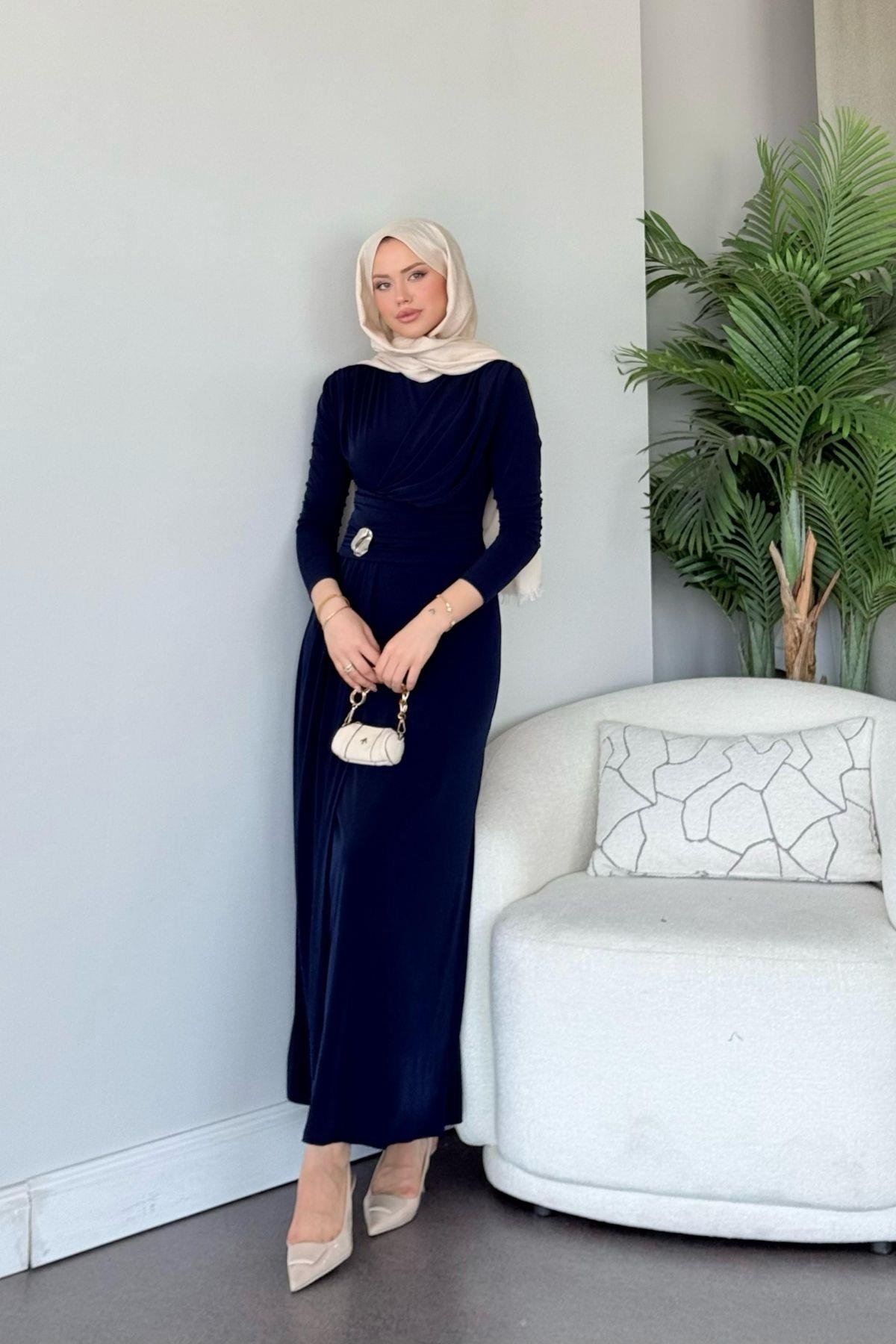 Rixsos Sandy Elbise Lacivert, Fiyatları Rixsos Sandy Elbise Lacivert- Haza Moda 