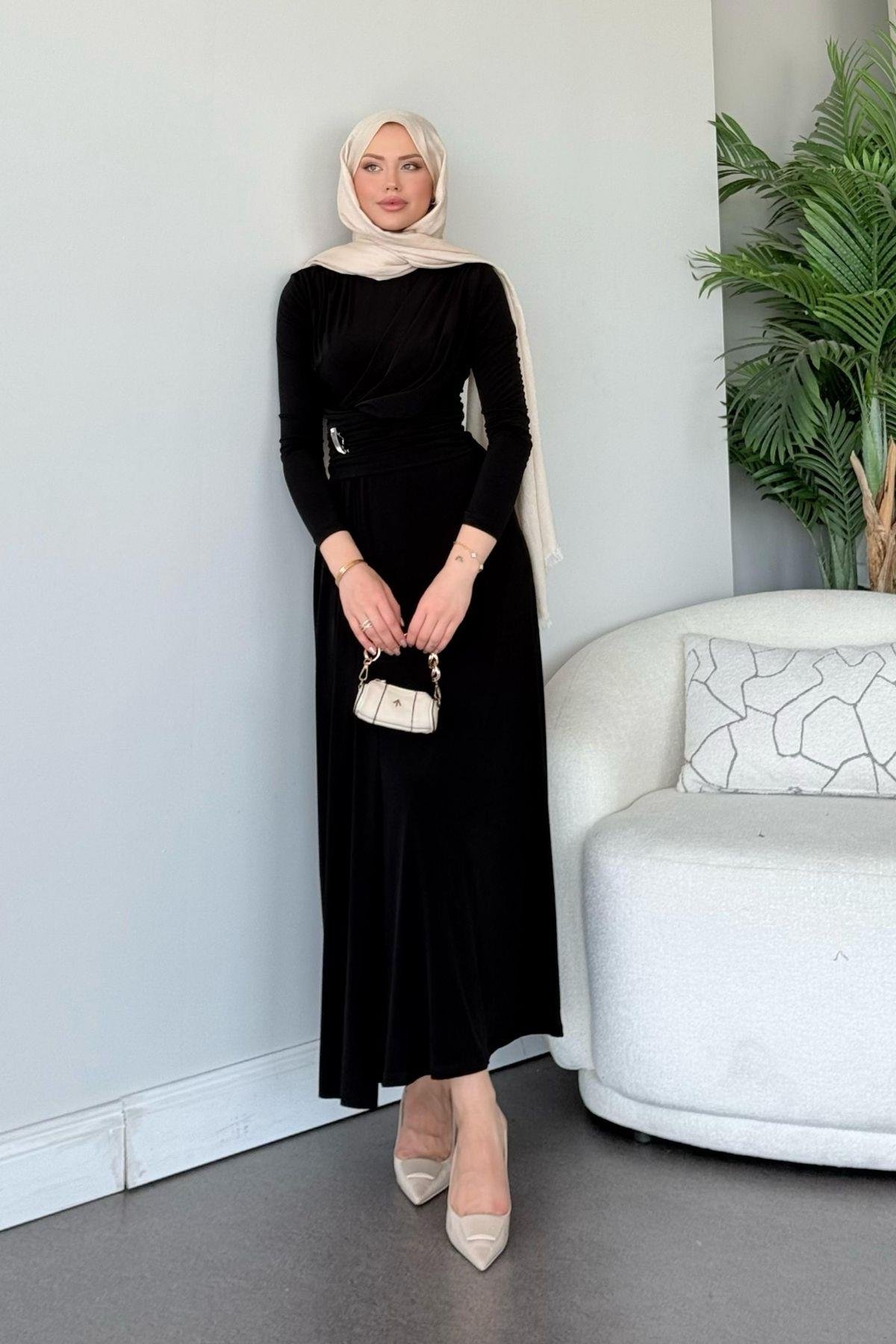 Rixsos Sandy Elbise Siyah, Fiyatları Rixsos Sandy Elbise Siyah- Haza Moda 