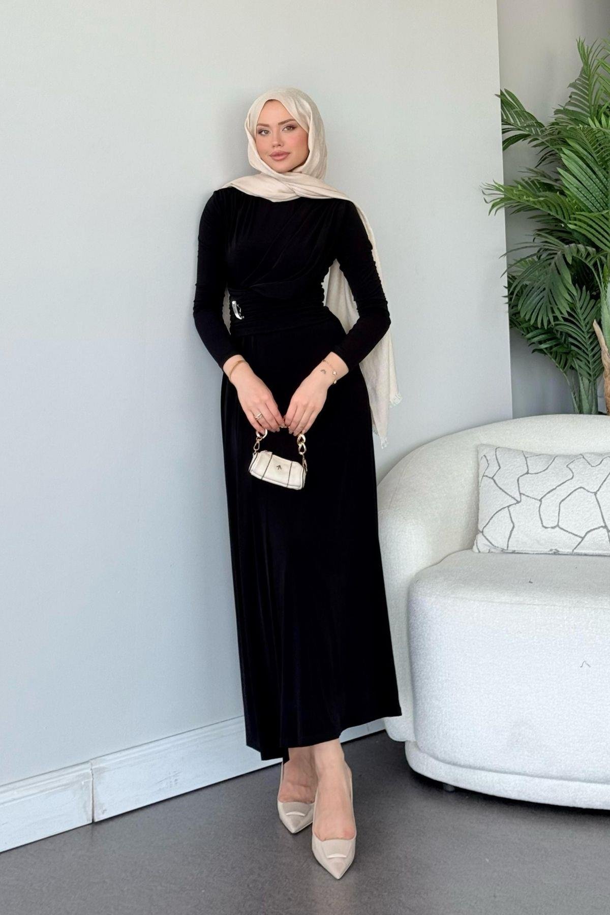 Rixsos Sandy Elbise Siyah, Fiyatları Rixsos Sandy Elbise Siyah- Haza Moda 