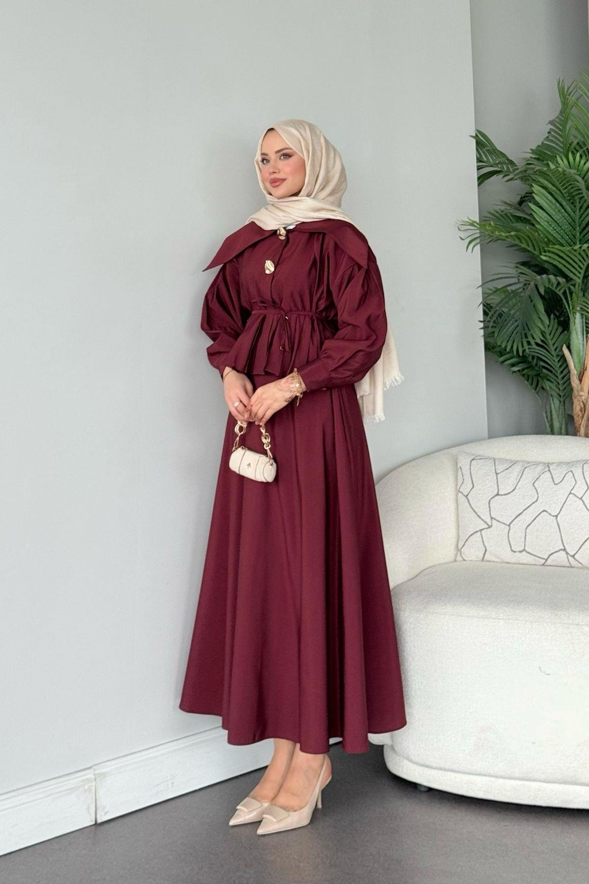 Roma Etekli Takım Bordo, Fiyatları Roma Etekli Takım Bordo- Haza Moda 