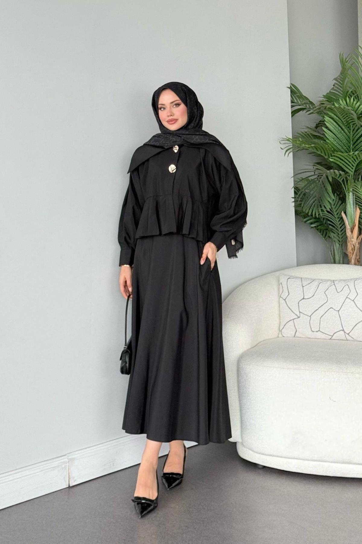 Roma Etekli Takım Siyah, Fiyatları Roma Etekli Takım Siyah- Haza Moda 