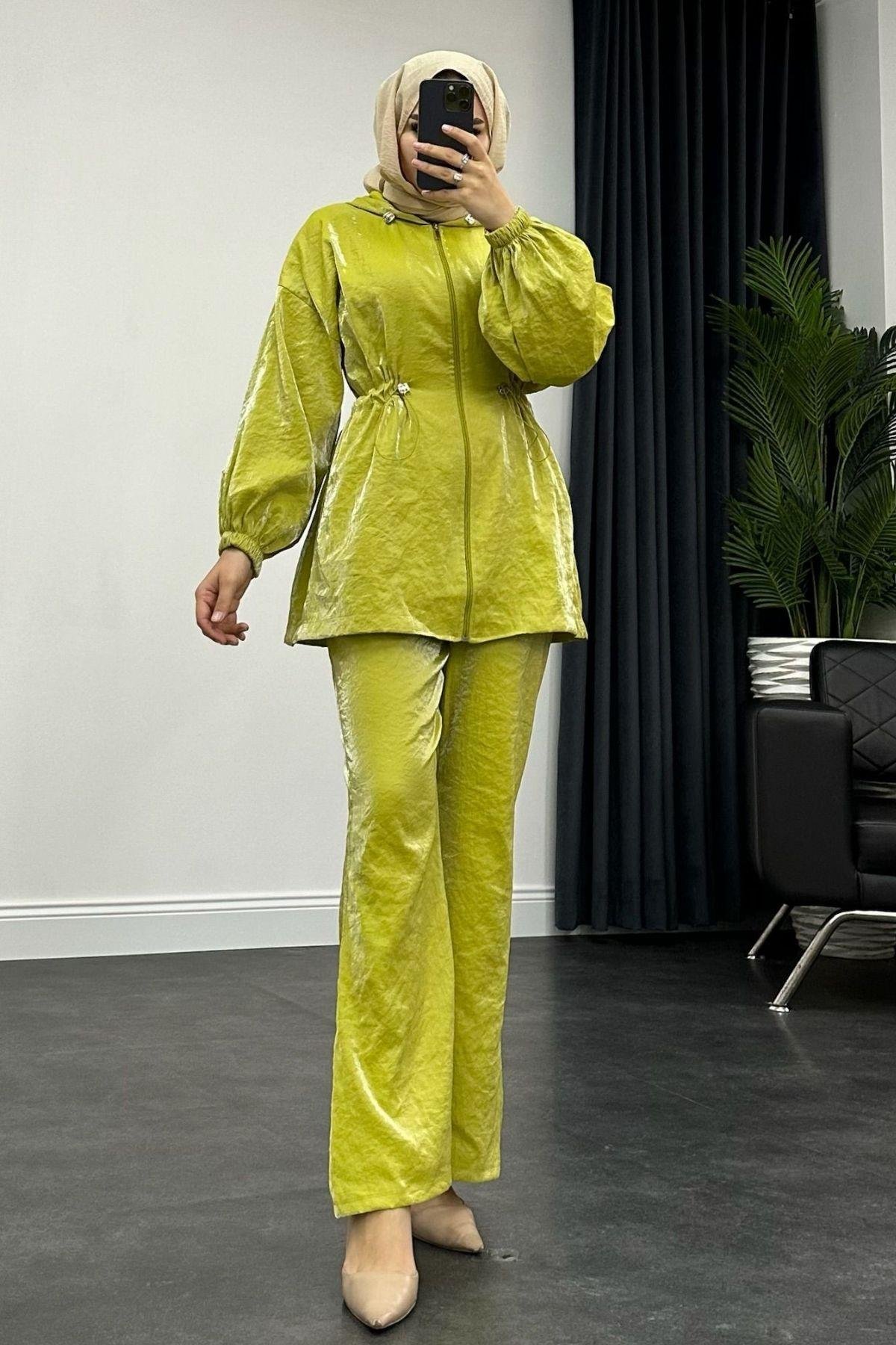 Rose Kapişonlu Takım Yağyeşili, Fiyatları 