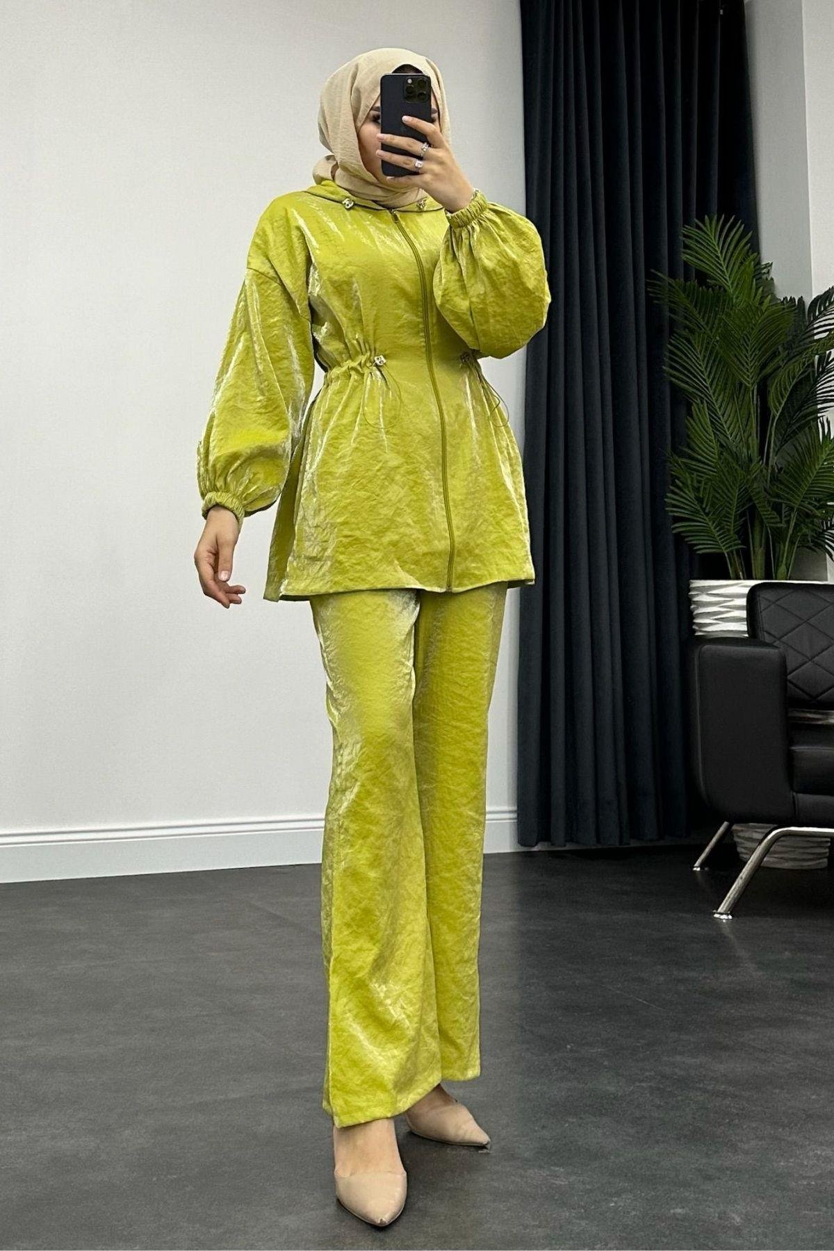 Rose Kapişonlu Takım Yağyeşili, Fiyatları 