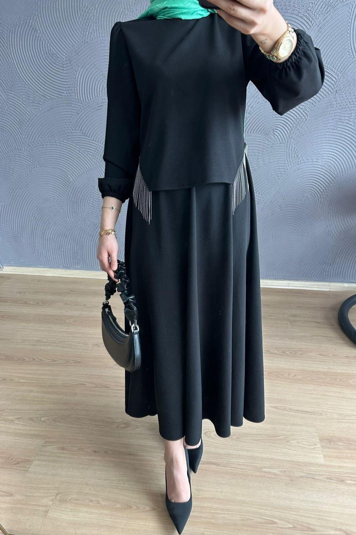 Roza Etekli Takım Siyah, Fiyatları 