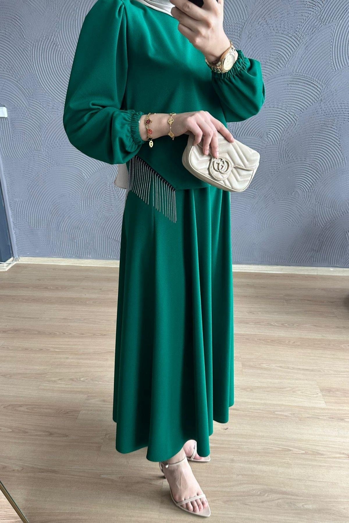 Roza Etekli Takım Yeşil, Fiyatları 