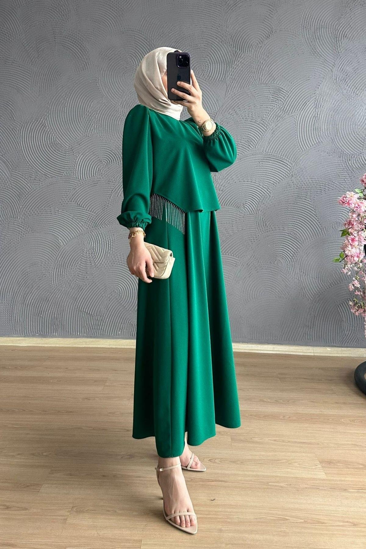 Roza Etekli Takım Yeşil, Fiyatları 