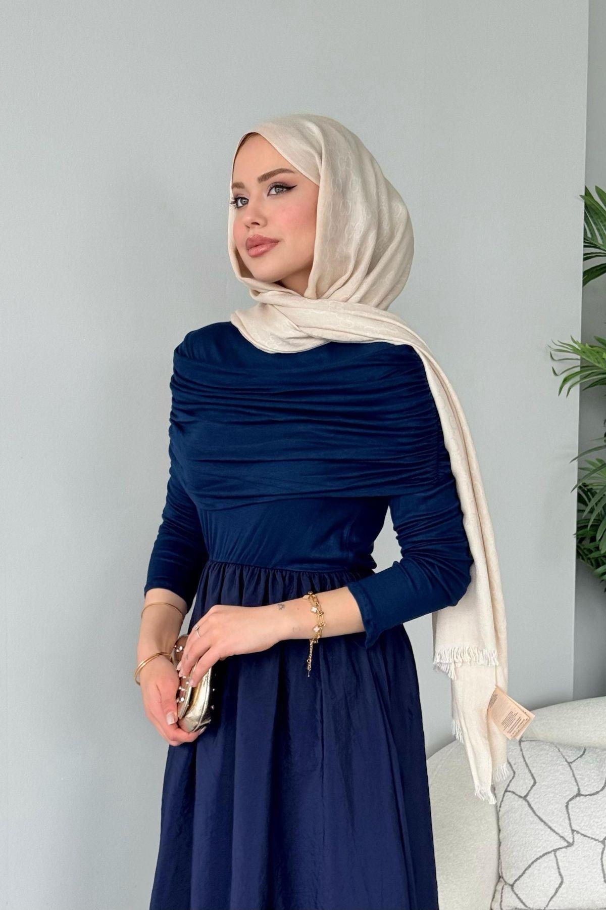 Rüyam Elbise Lacivert, Fiyatları Rüyam Elbise Lacivert- Haza Moda 