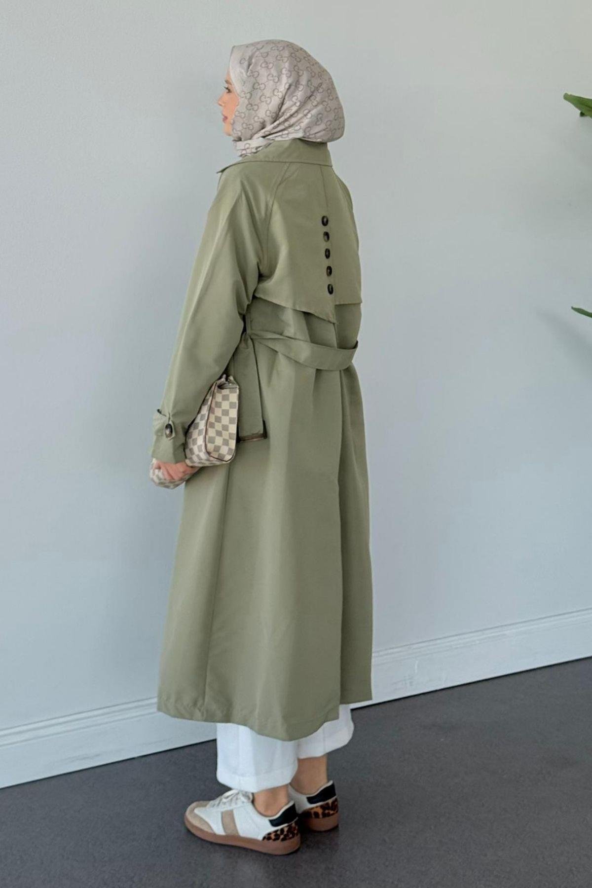 Rüzgarlık Trençkot Mint, Fiyatları Rüzgarlık Trençkot Mint- Haza Moda 