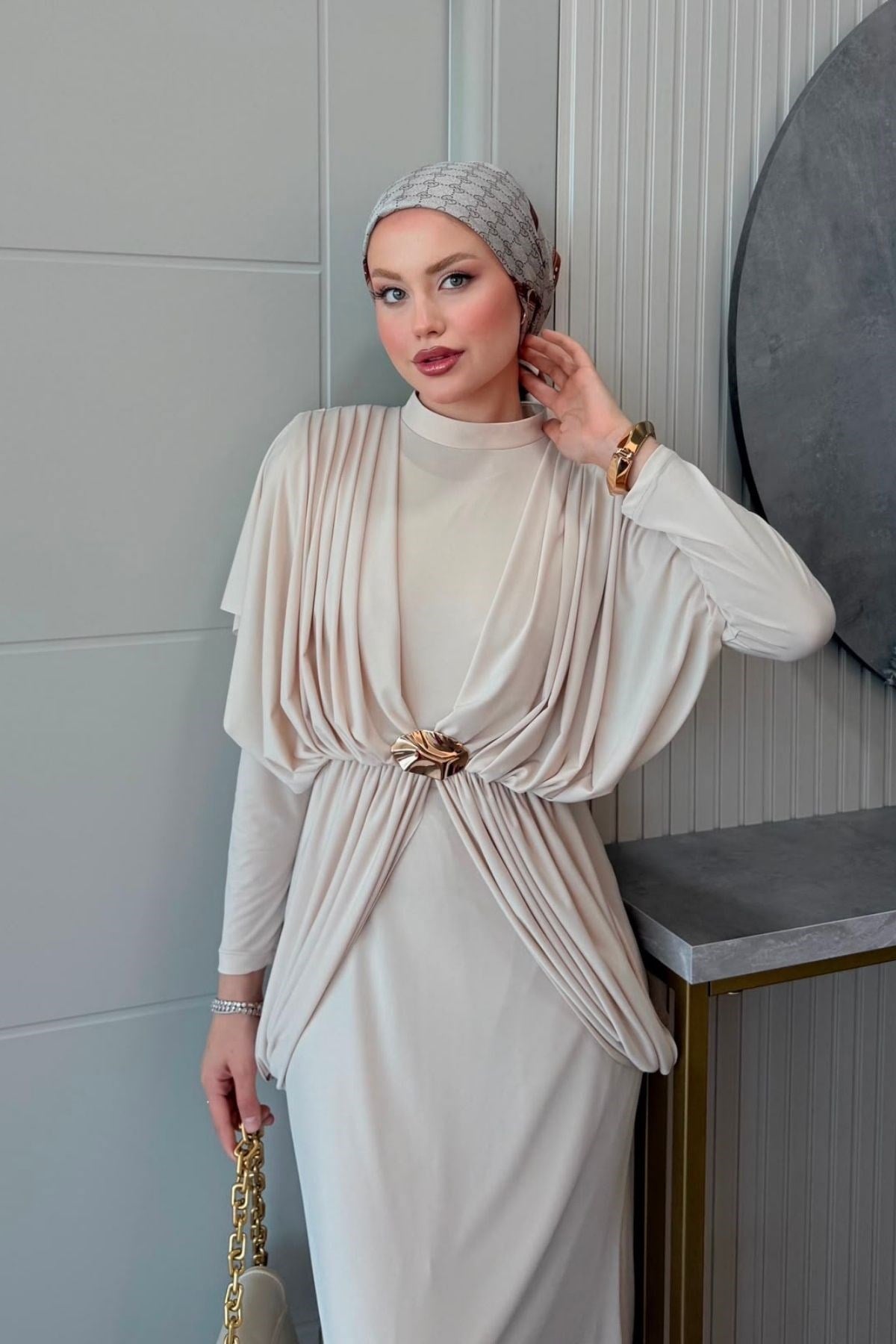 Sandy Lotus Elbise Bej, Fiyatları 