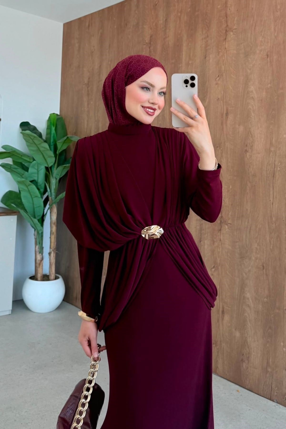 Sandy Lotus Elbise Bordo, Fiyatları 