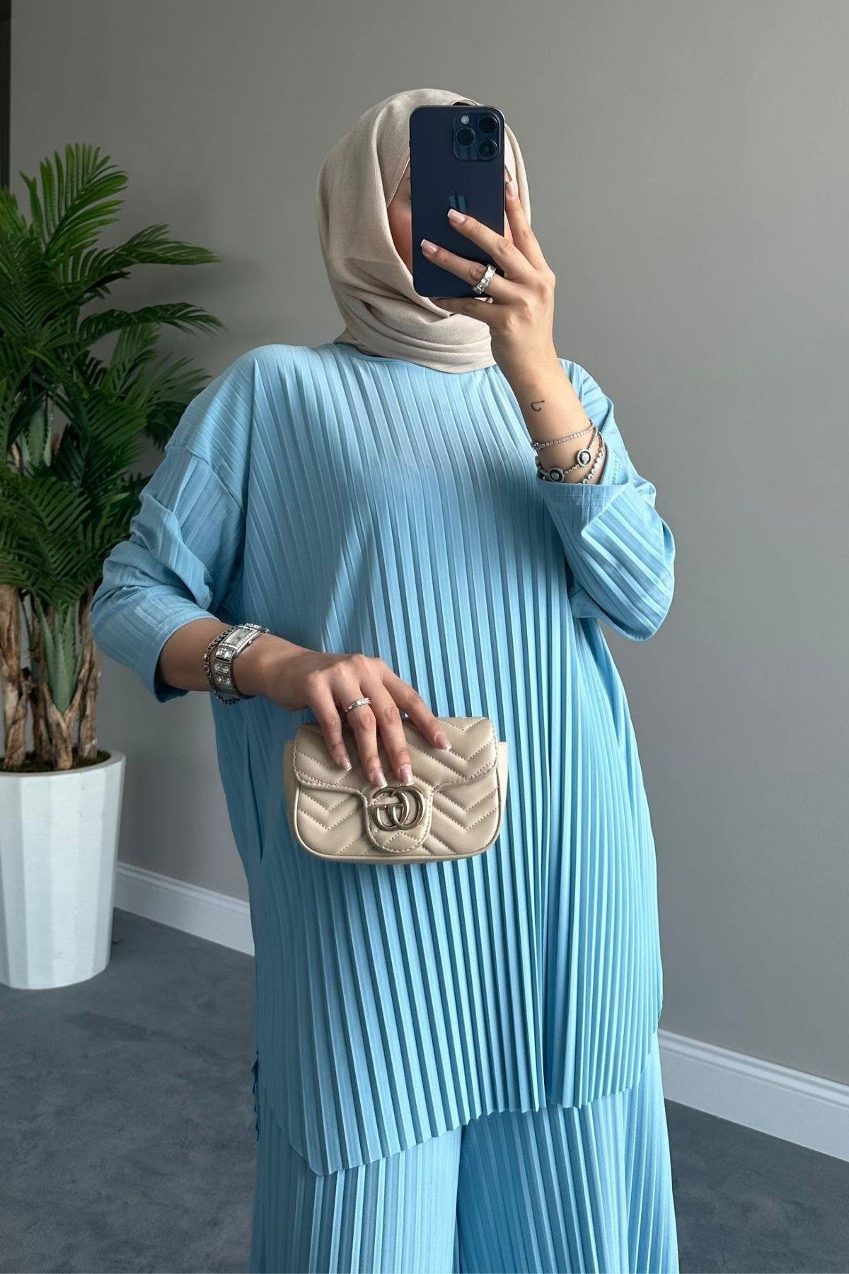 Sandy Takım Pilisoley Bebemavi, Fiyatları Sandy Takım Pilisoley Bebemavi – Haza Moda | Tesettür Giyim