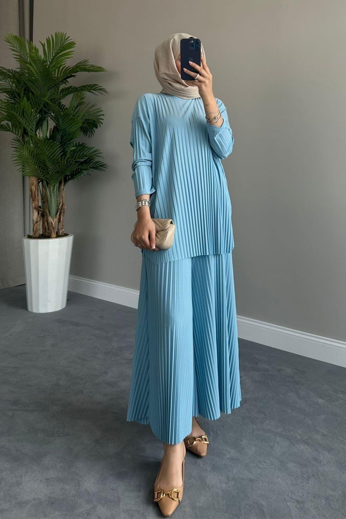 Sandy Takım Pilisoley Bebemavi, Fiyatları Sandy Takım Pilisoley Bebemavi – Haza Moda | Tesettür Giyim