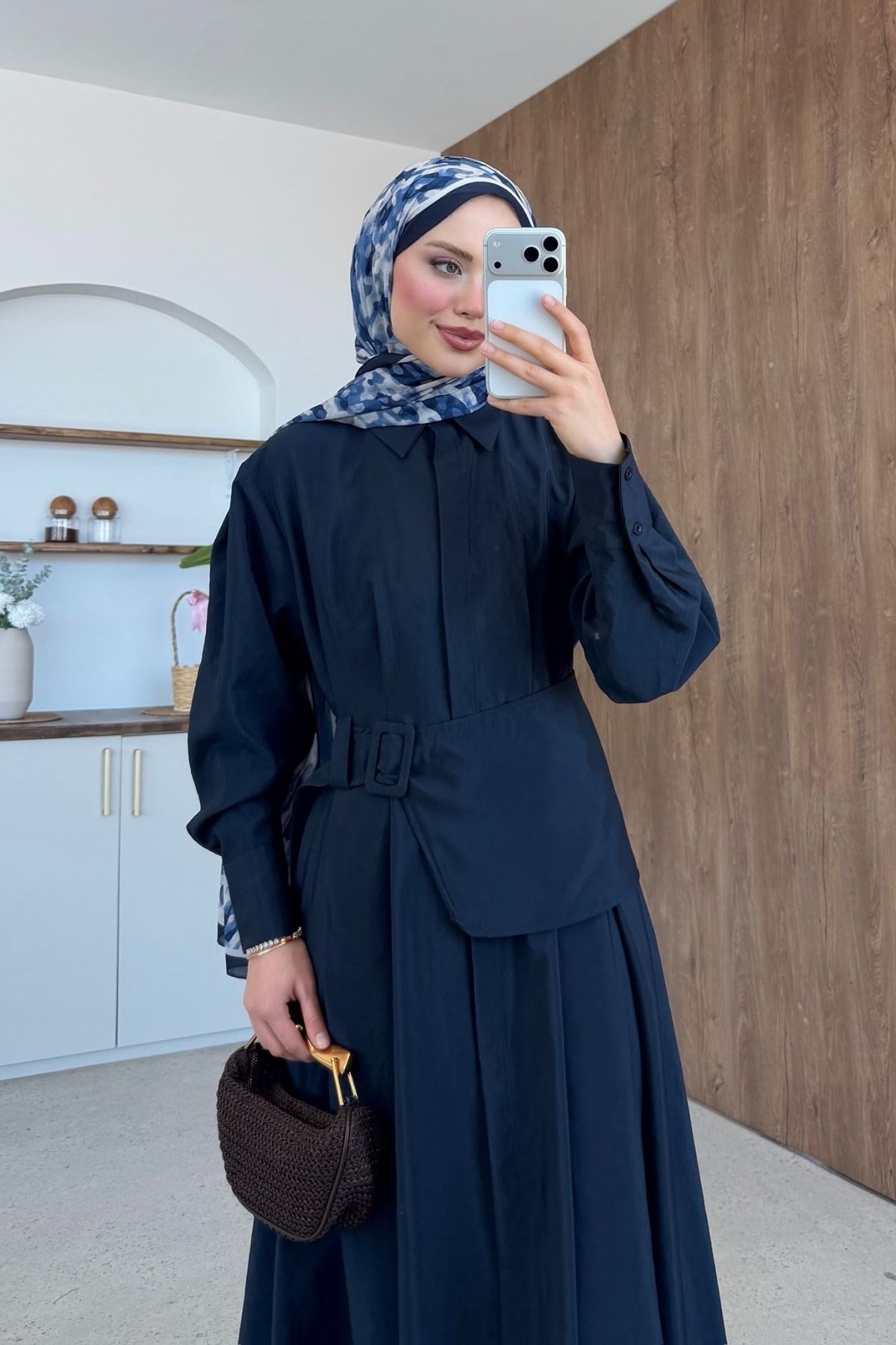 Seher Kemerli Elbise Lacivert, Fiyatları 
