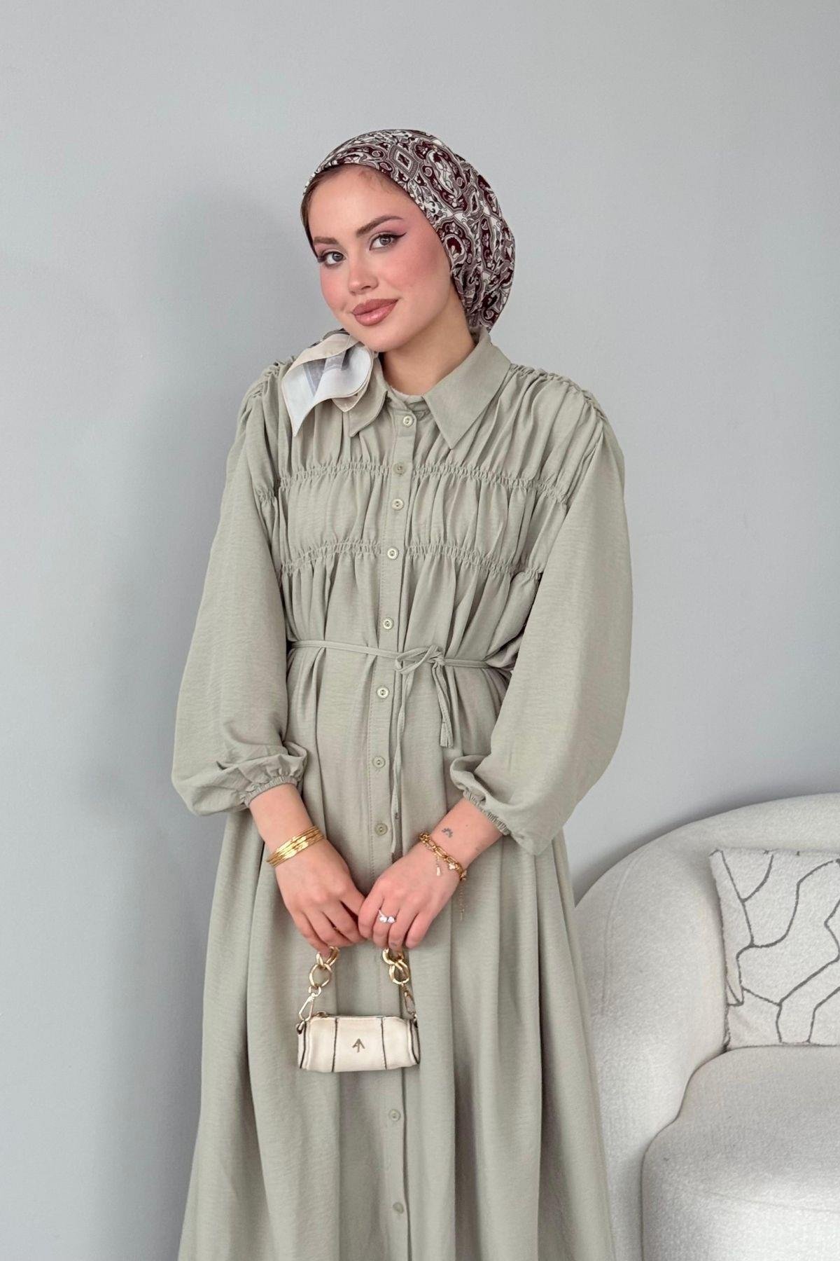 Semiz Gipeli Elbise Mint, Fiyatları Semiz Gipeli Elbise Mint- Haza Moda