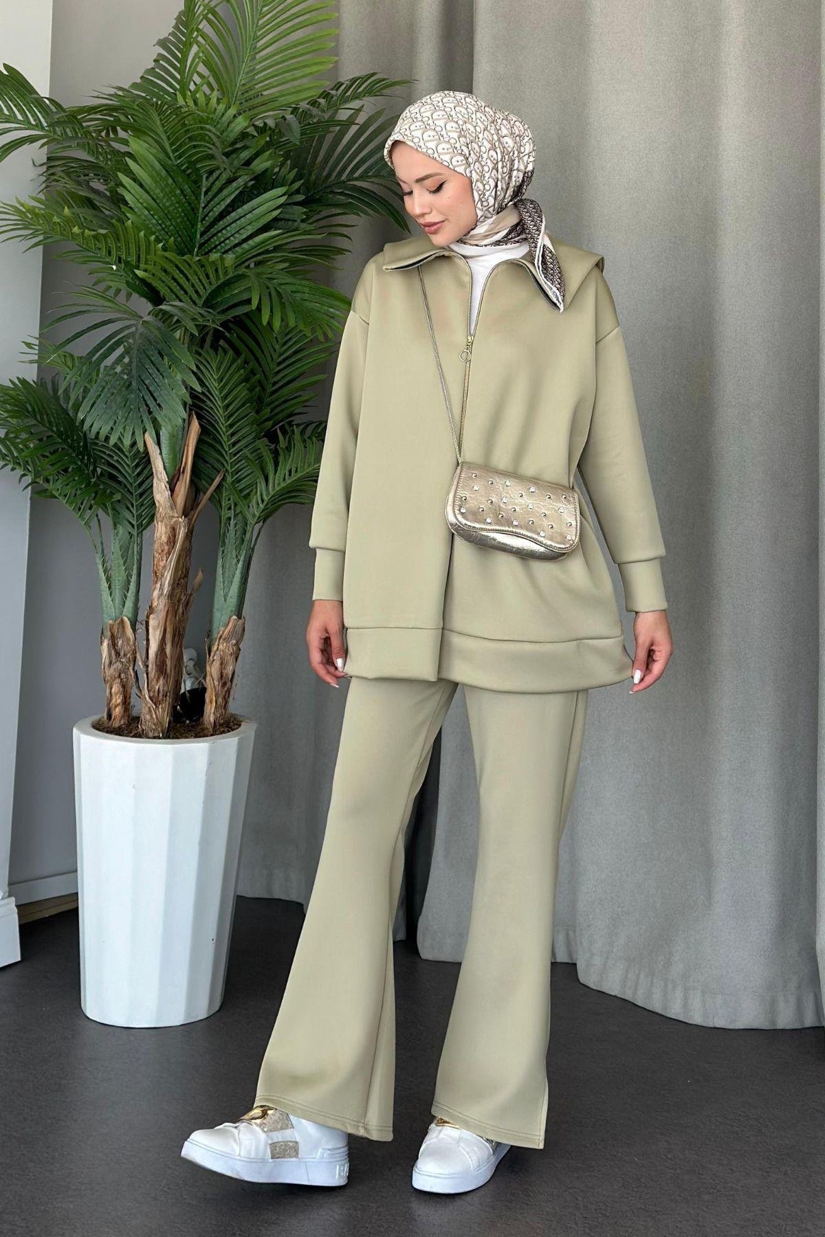 Serenay Scuba Takım Mint, Fiyatları Haza Moda | Tesettür Giyim | Serenay Scuba Takım Mint