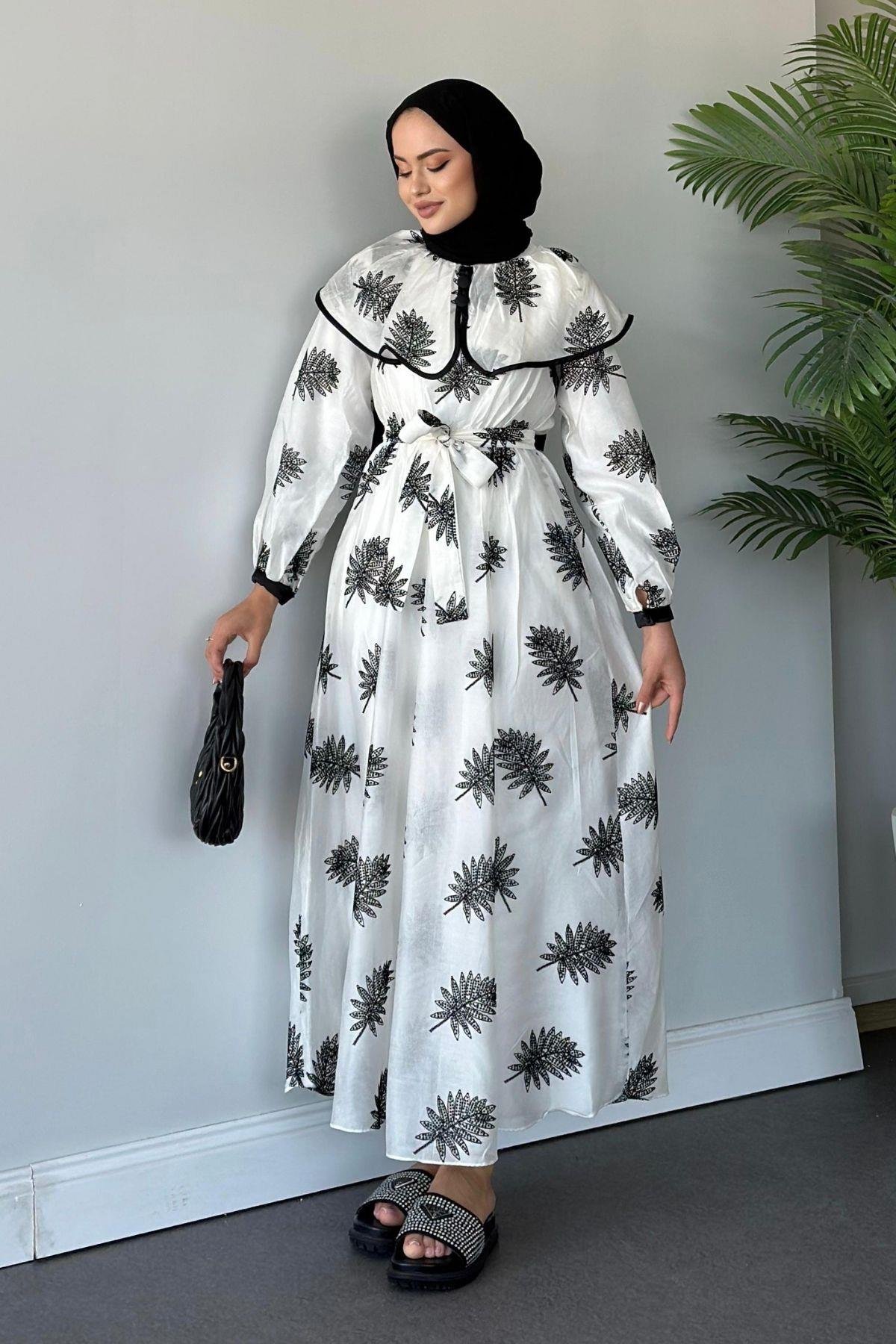 Shine Pamuk Keten Elbise Beyaz, Fiyatları 