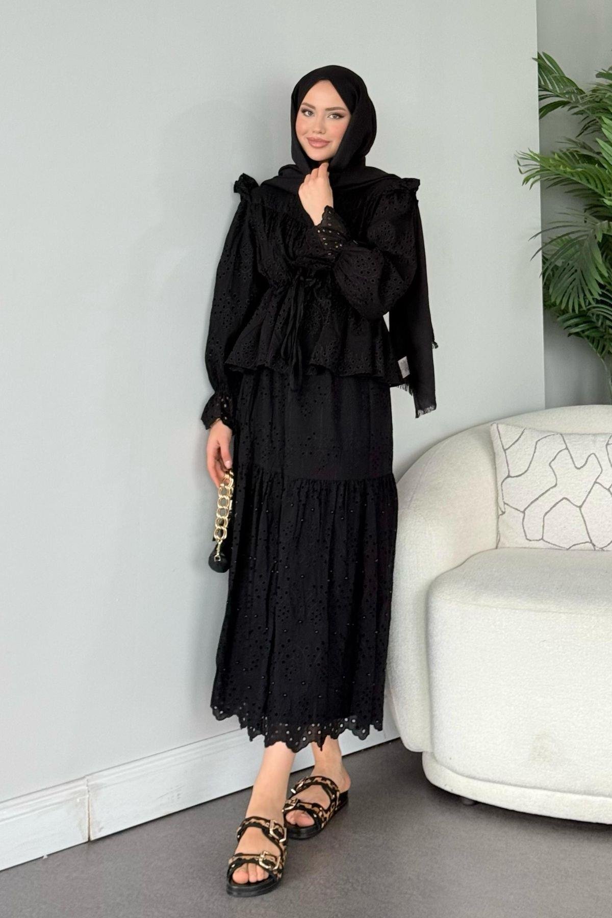 Side Güpür Takım Siyah, Fiyatları 