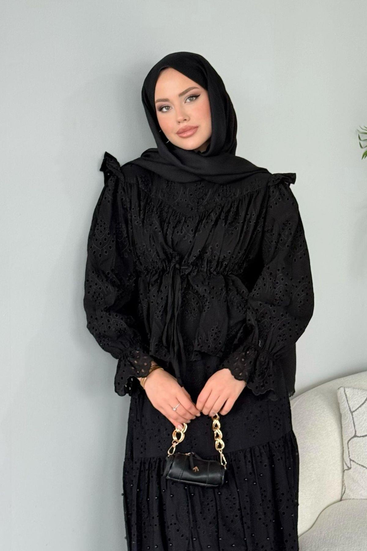 Side Güpür Takım Siyah, Fiyatları 