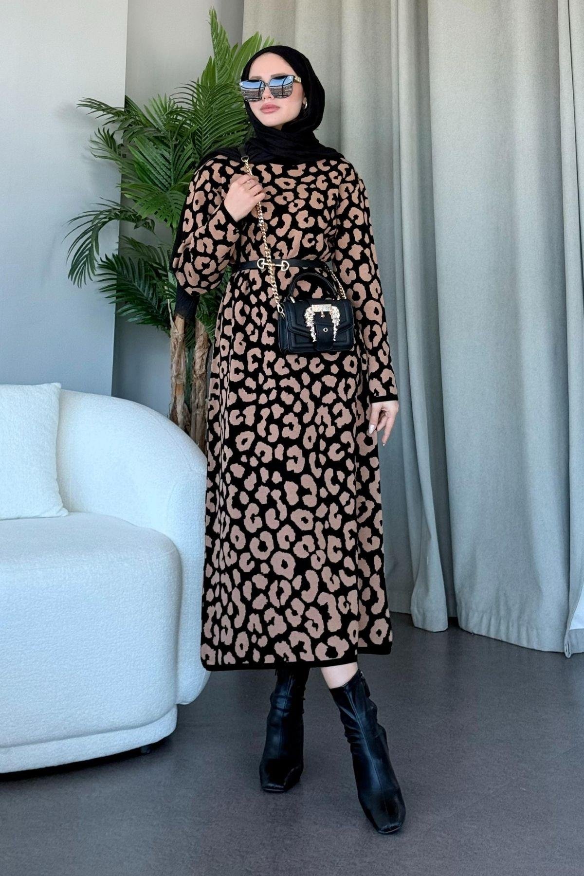 Sileo Triko Elbise Leopar, Fiyatları 