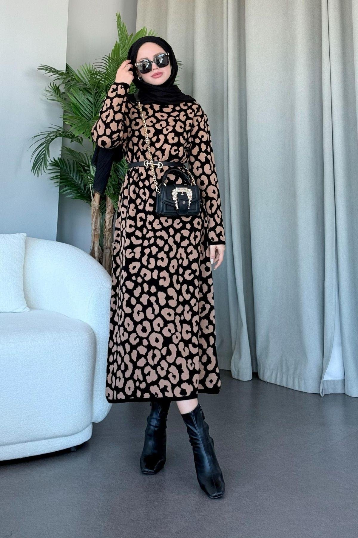 Sileo Triko Elbise Leopar, Fiyatları 