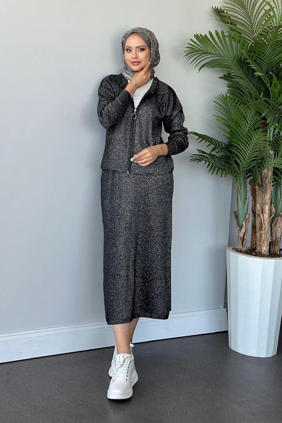 Sindirella Etekli Triko Takım Antrasit, Fiyatları 