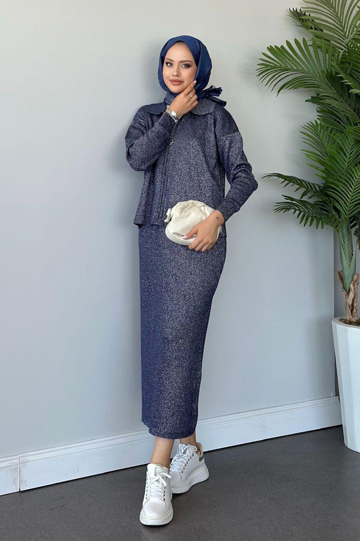 Sindirella Etekli Triko Takım Lacivert, Fiyatları 