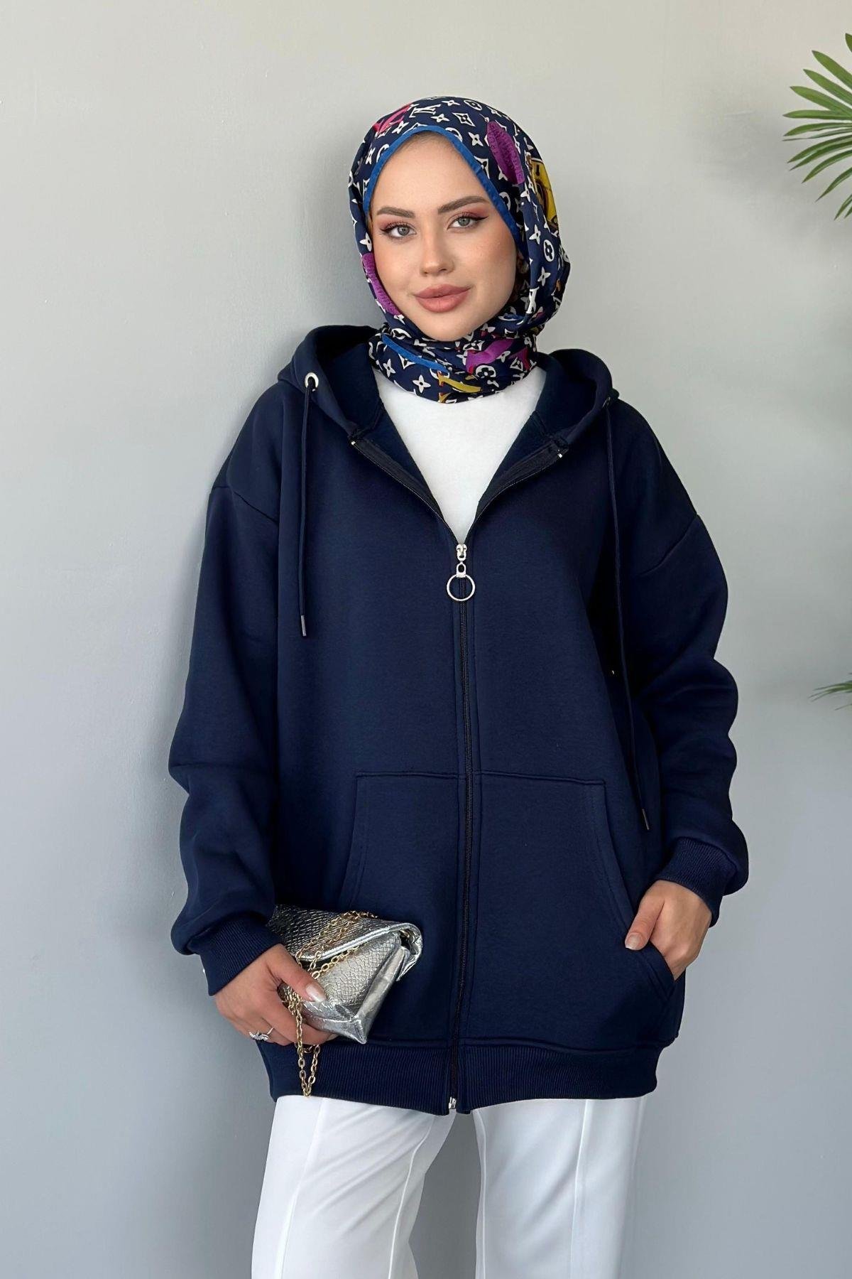 Sky Oversize Sweat Lacivert, Fiyatları 