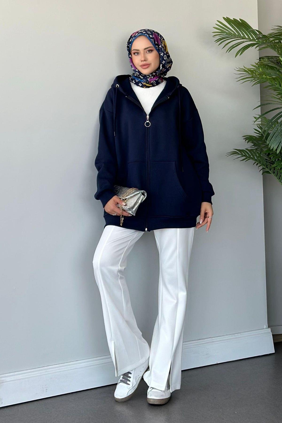 Sky Oversize Sweat Lacivert, Fiyatları 