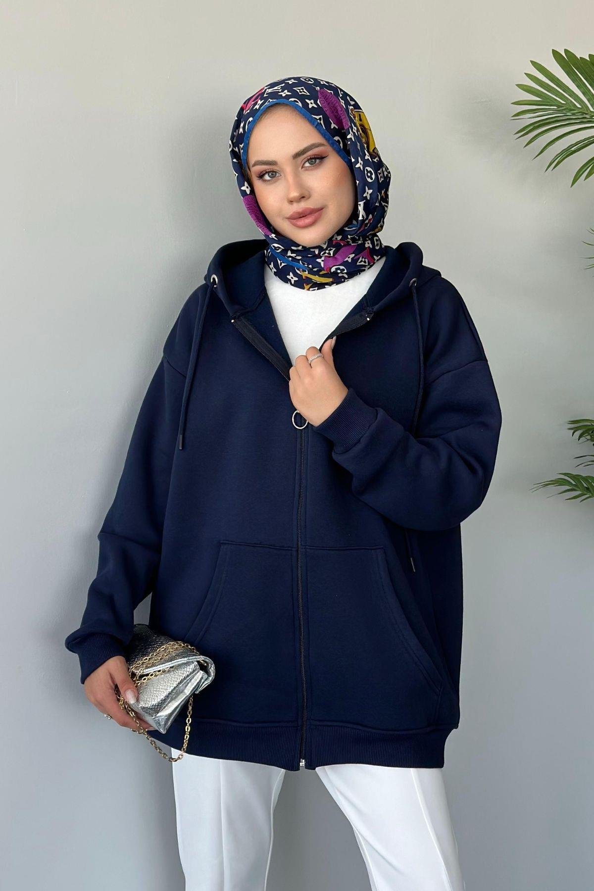 Sky Oversize Sweat Lacivert, Fiyatları 