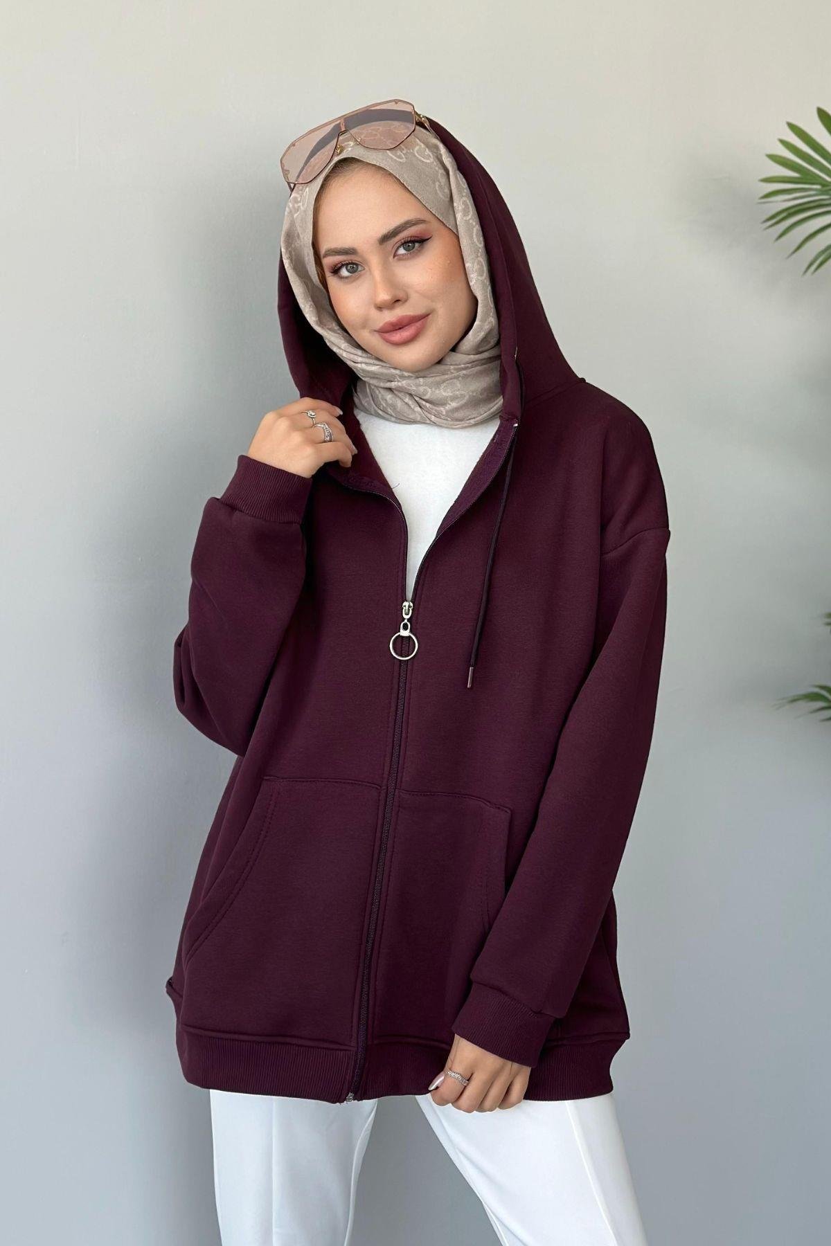 Sky Oversize Sweat Mürdüm, Fiyatları 