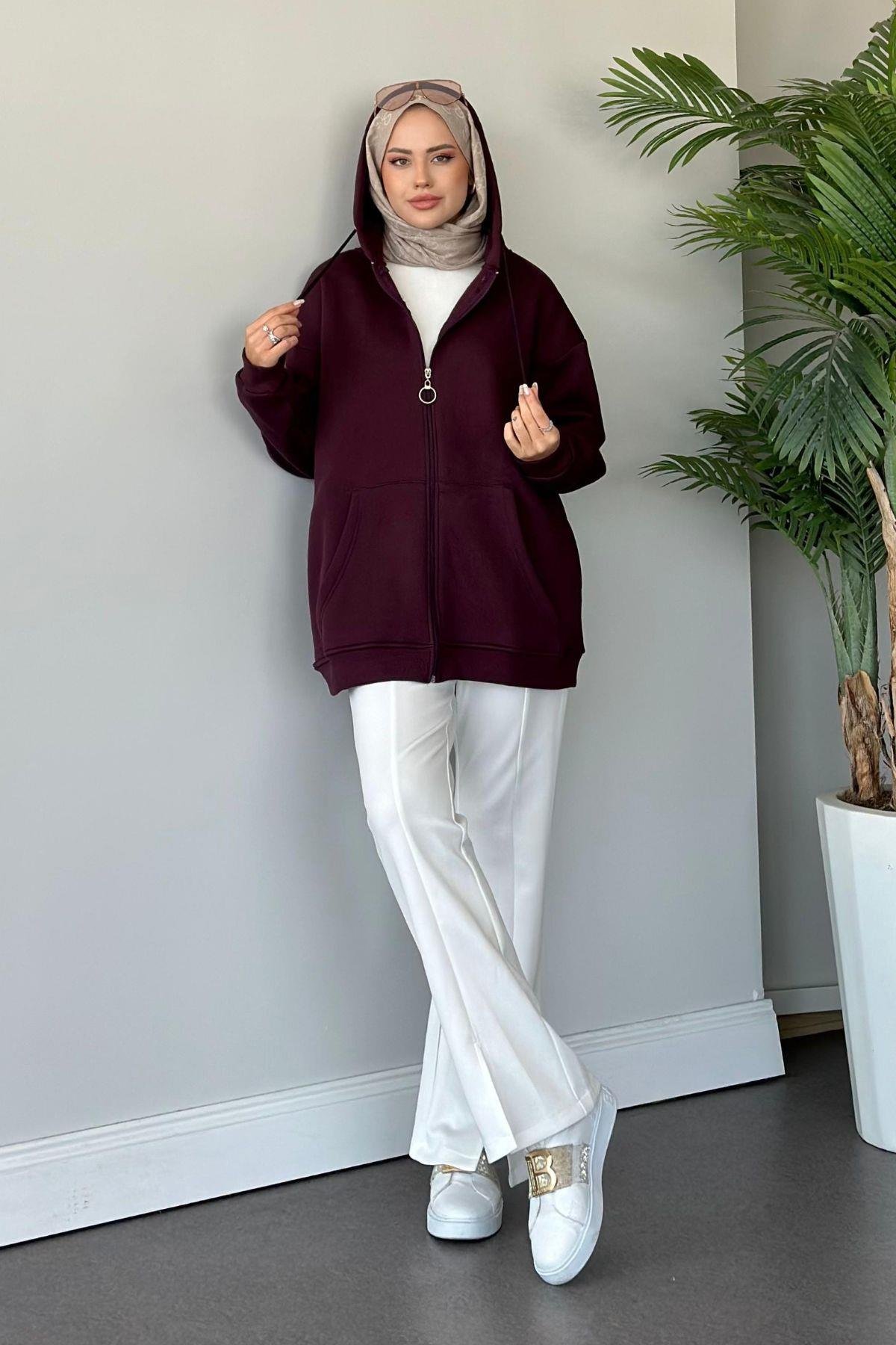 Sky Oversize Sweat Mürdüm, Fiyatları 