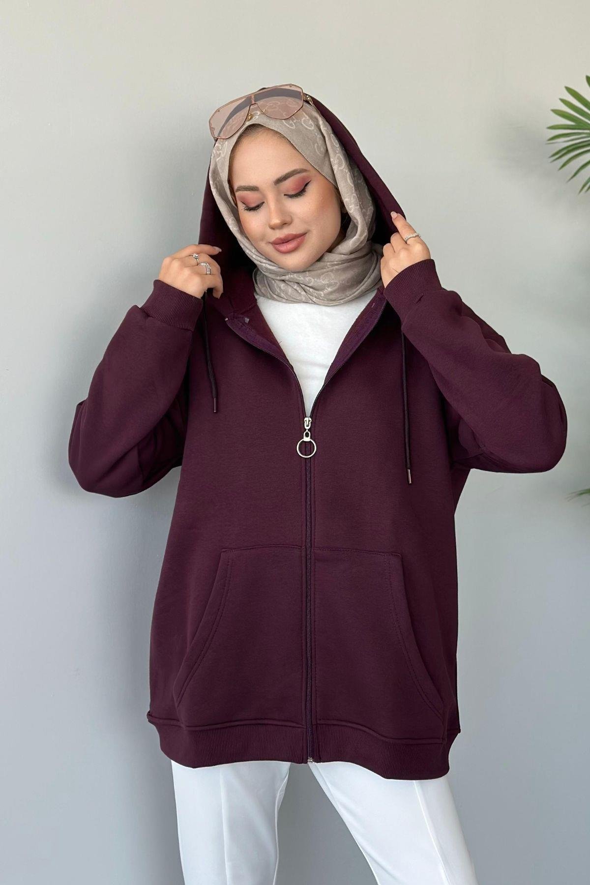 Sky Oversize Sweat Mürdüm, Fiyatları 