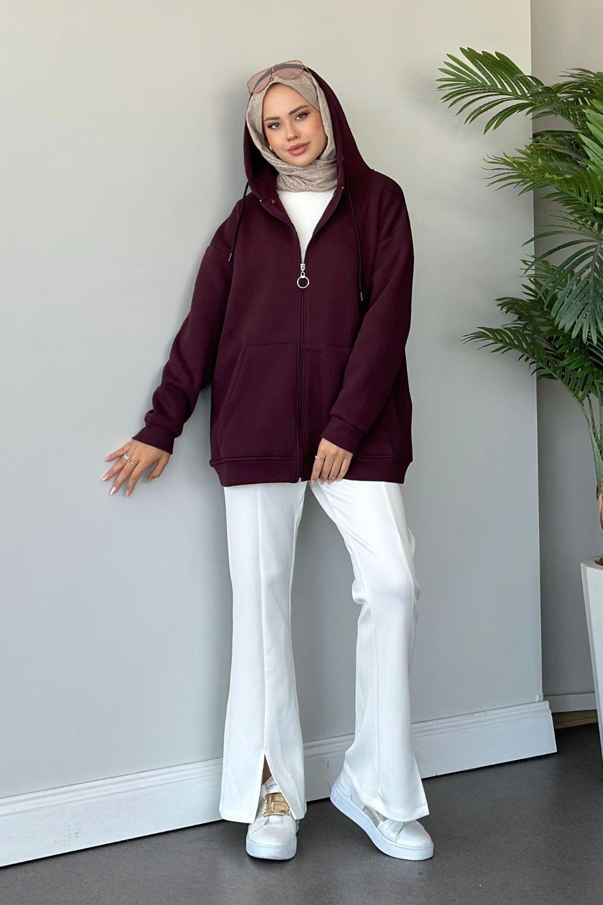 Sky Oversize Sweat Mürdüm, Fiyatları 