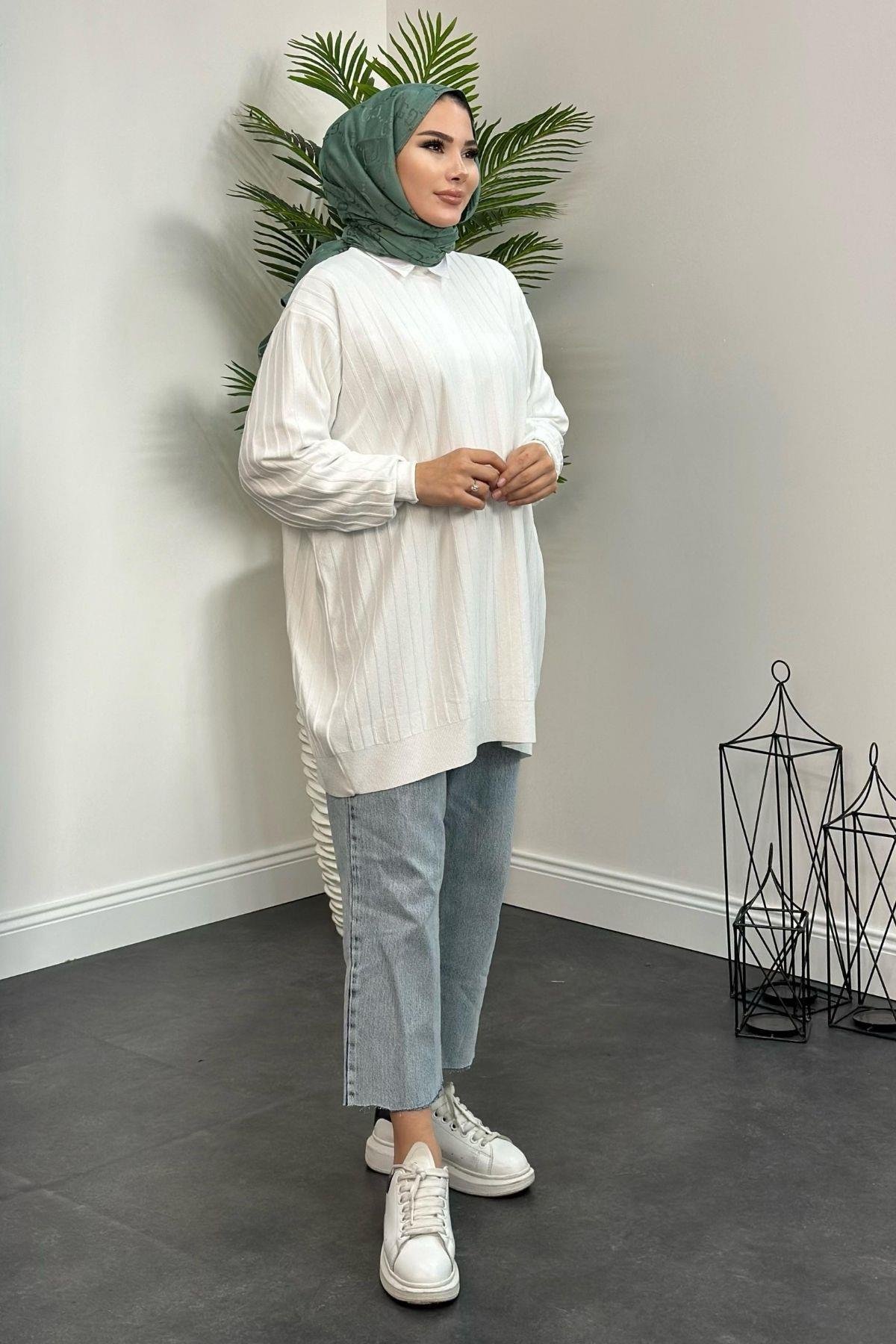 Soğuk İplik Tunik Beyaz, Fiyatları 