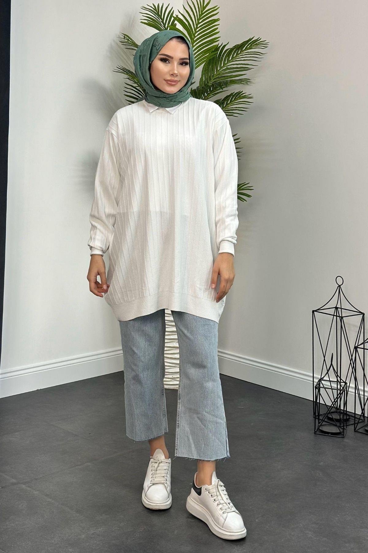 Soğuk İplik Tunik Beyaz, Fiyatları 