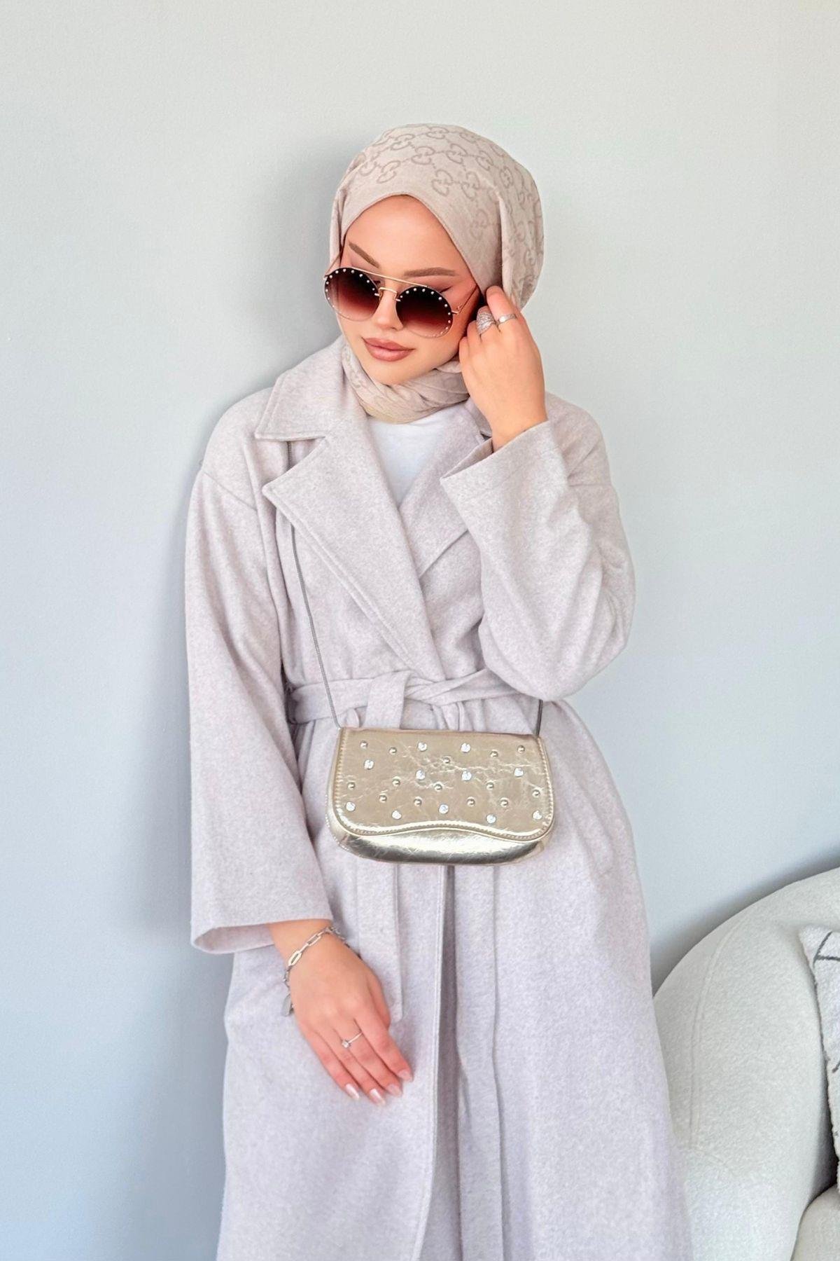 Soldes Yırtmaçlı Kaşe Kaban Bej, Fiyatları 