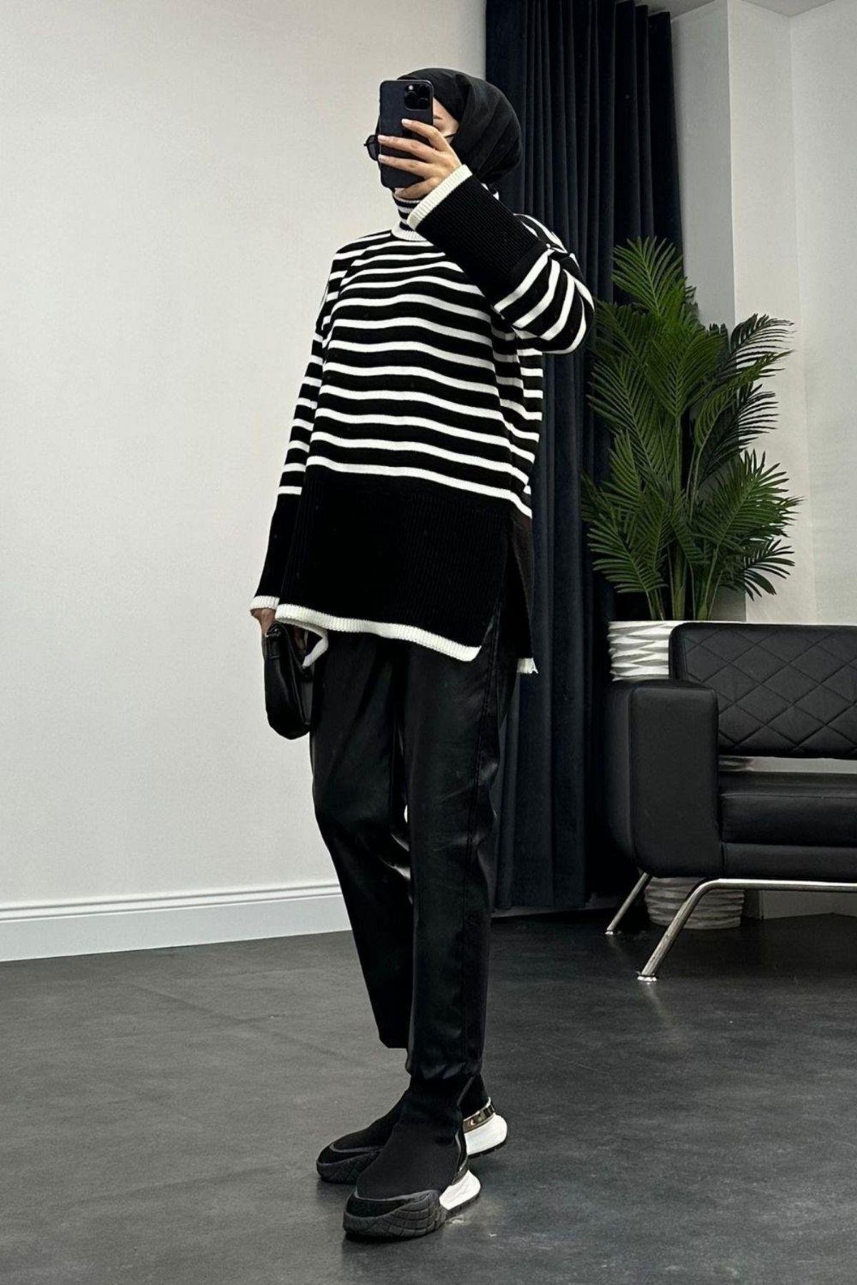 Star Boğazlı Çzg Kazak Siyah, Fiyatları 