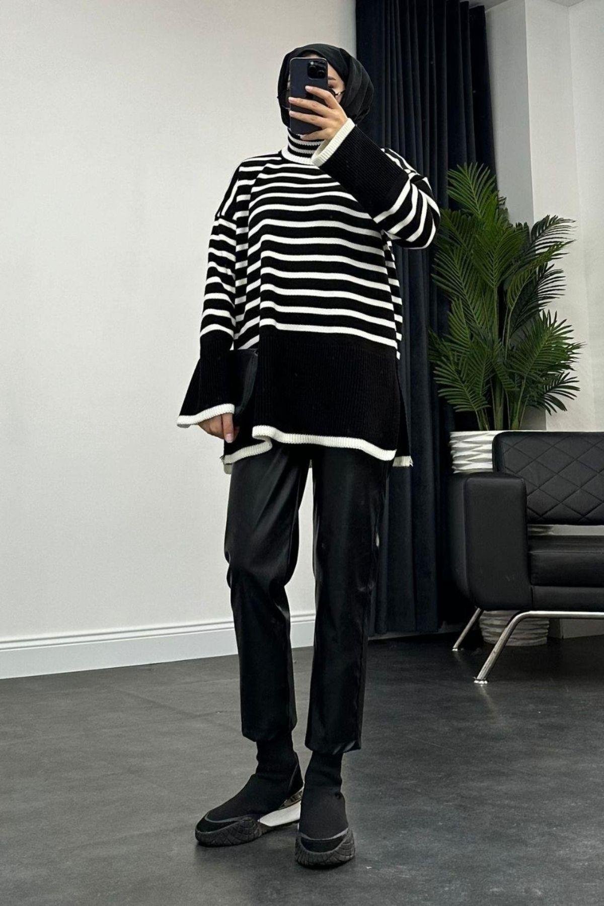 Star Boğazlı Çzg Kazak Siyah, Fiyatları 