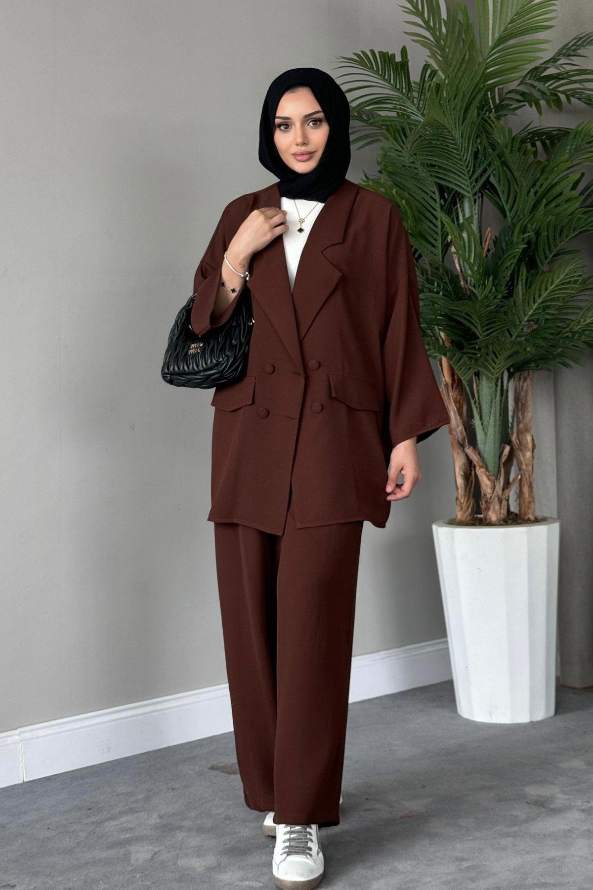 Style Jacket Set Coffee, Fiyatları 