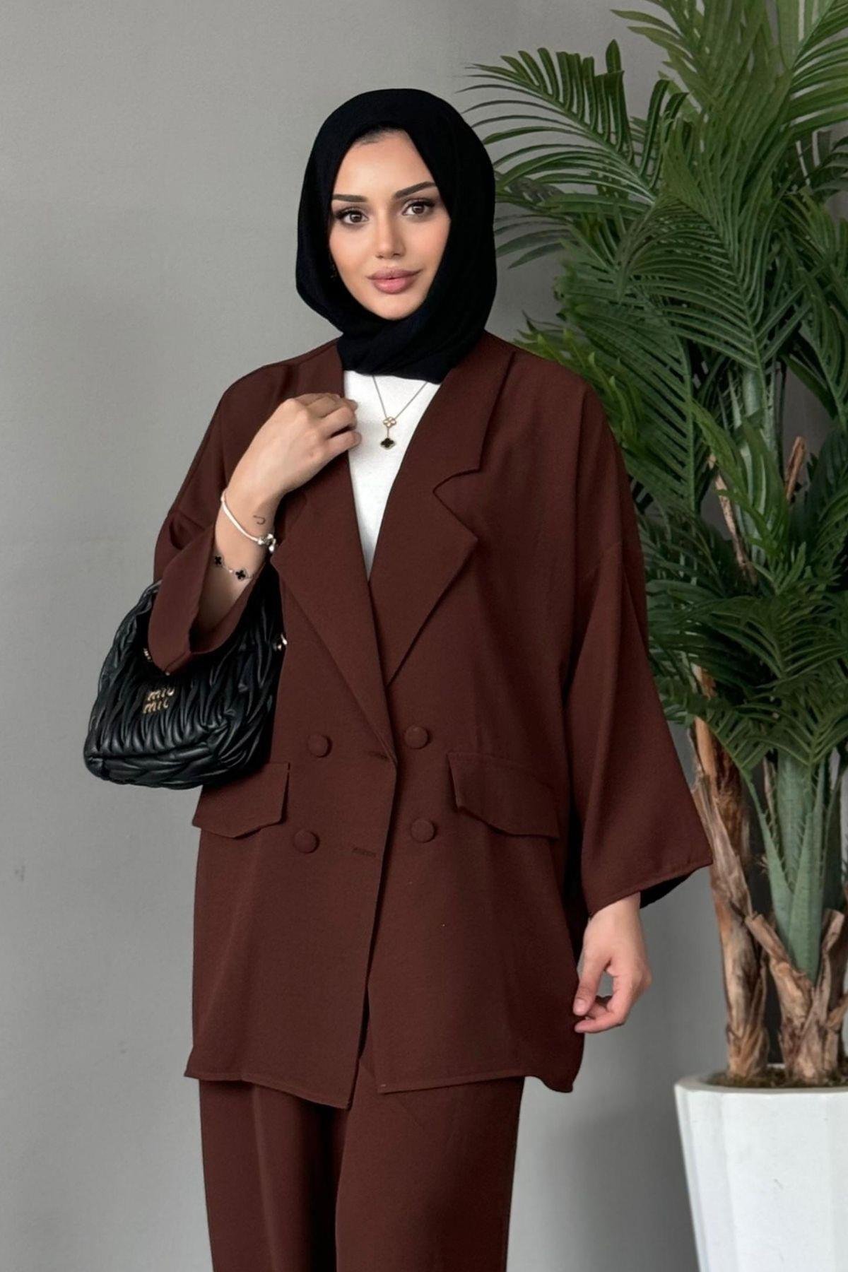 Style Jacket Set Coffee, Fiyatları 