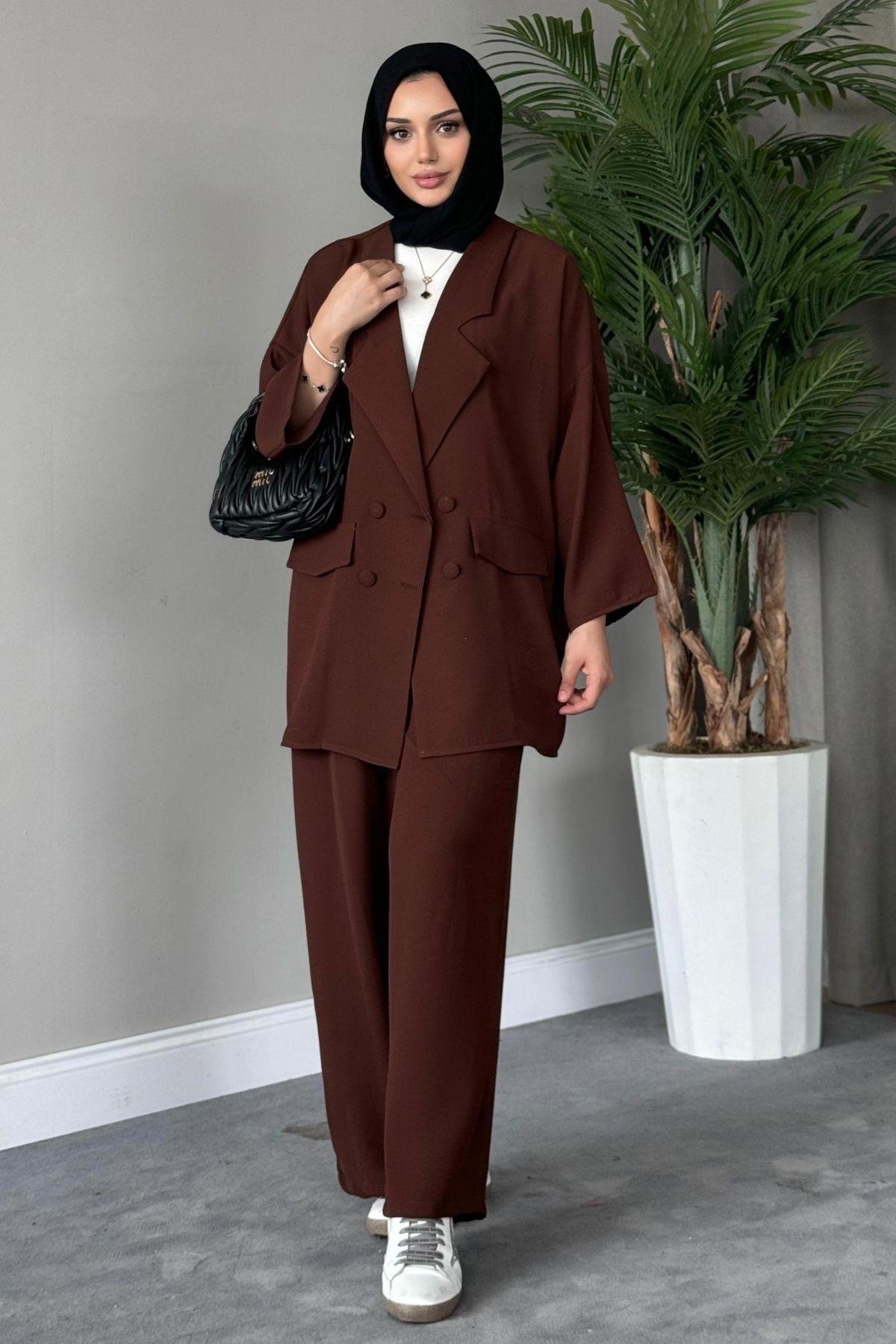 Style Jacket Set Coffee, Fiyatları 