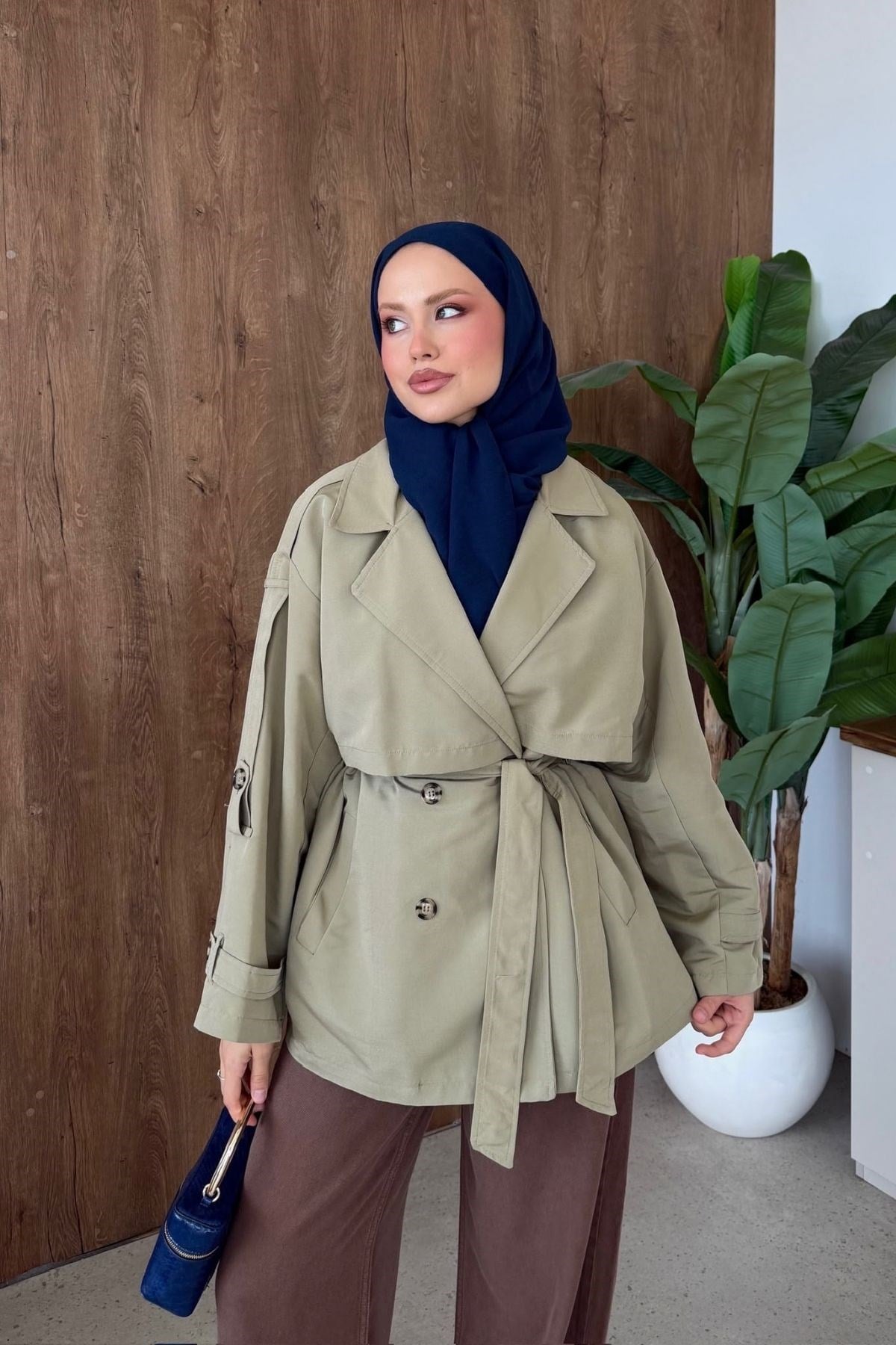 STYL Düğmeli Yarım Trenç Mint, Fiyatları 
