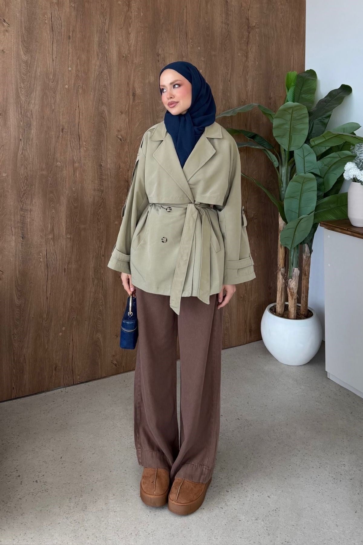 STYL Düğmeli Yarım Trenç Mint, Fiyatları 