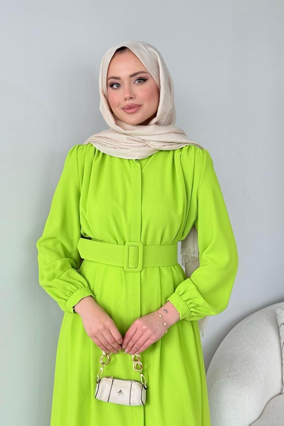 Suna Tunik Limon Yeşili, Fiyatları Suna Tunik Limon Yeşili Haza Moda 