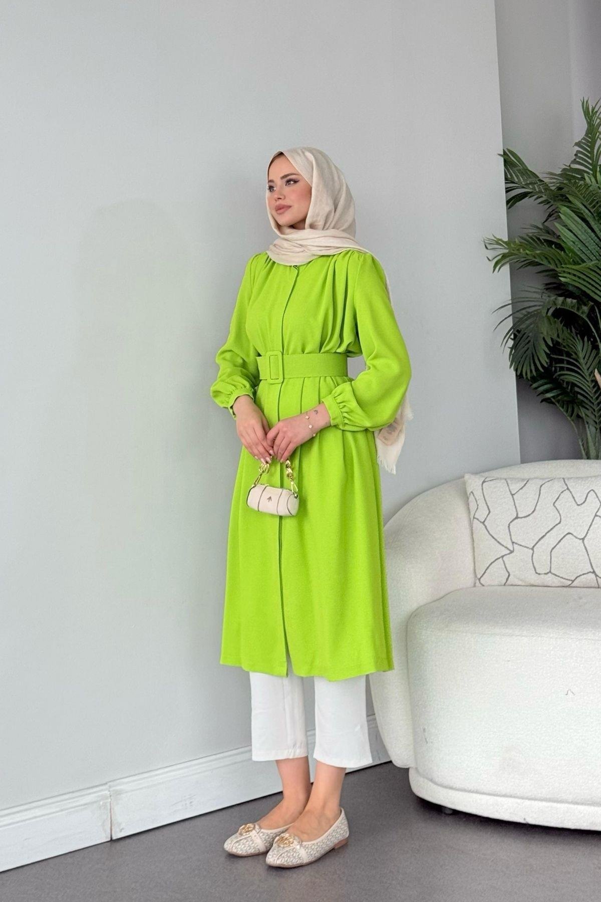 Suna Tunik Limon Yeşili, Fiyatları Suna Tunik Limon Yeşili Haza Moda 