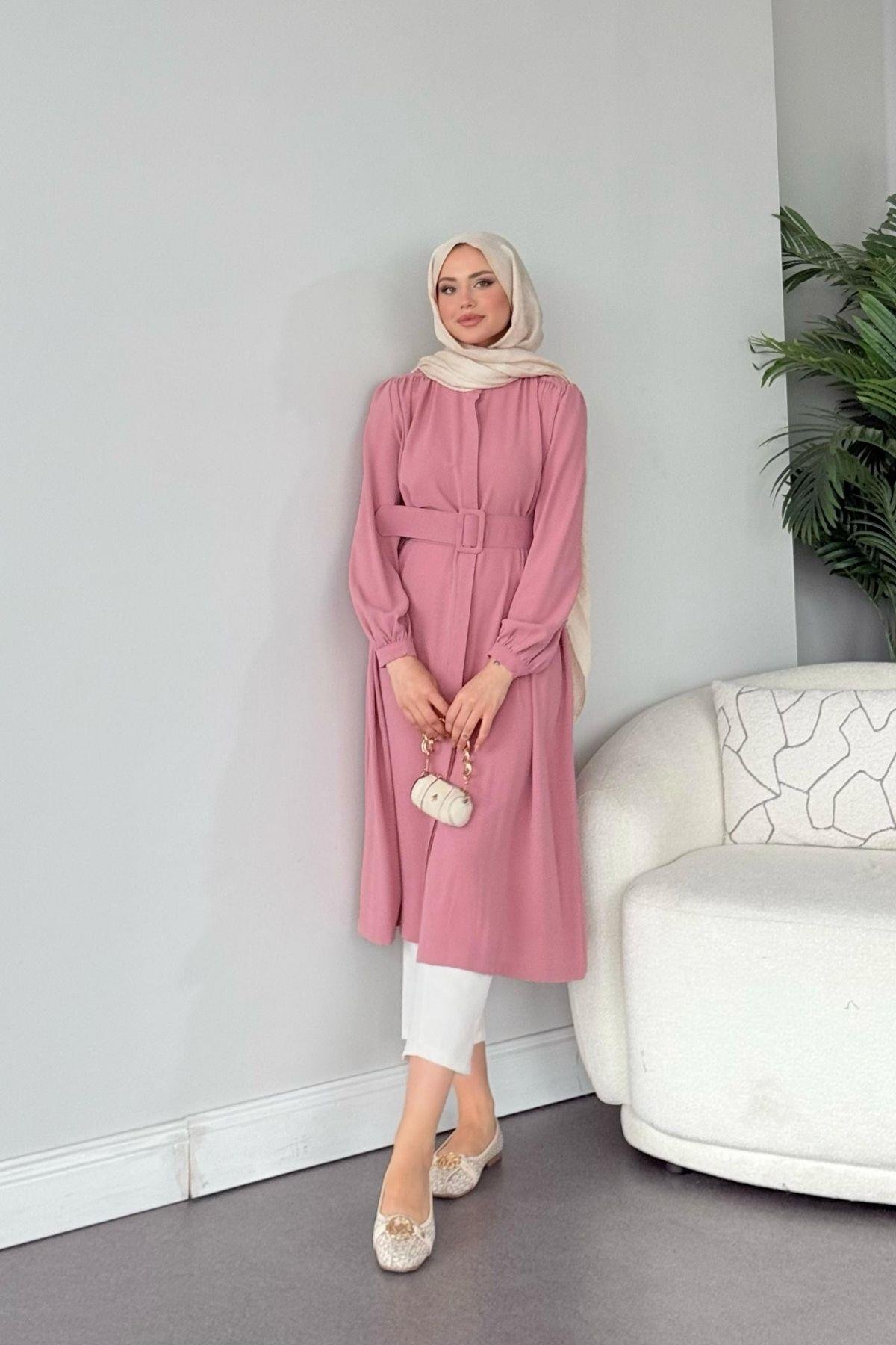 Suna Tunik Pudra, Fiyatları Suna Tunik Pudra  Haza Moda 