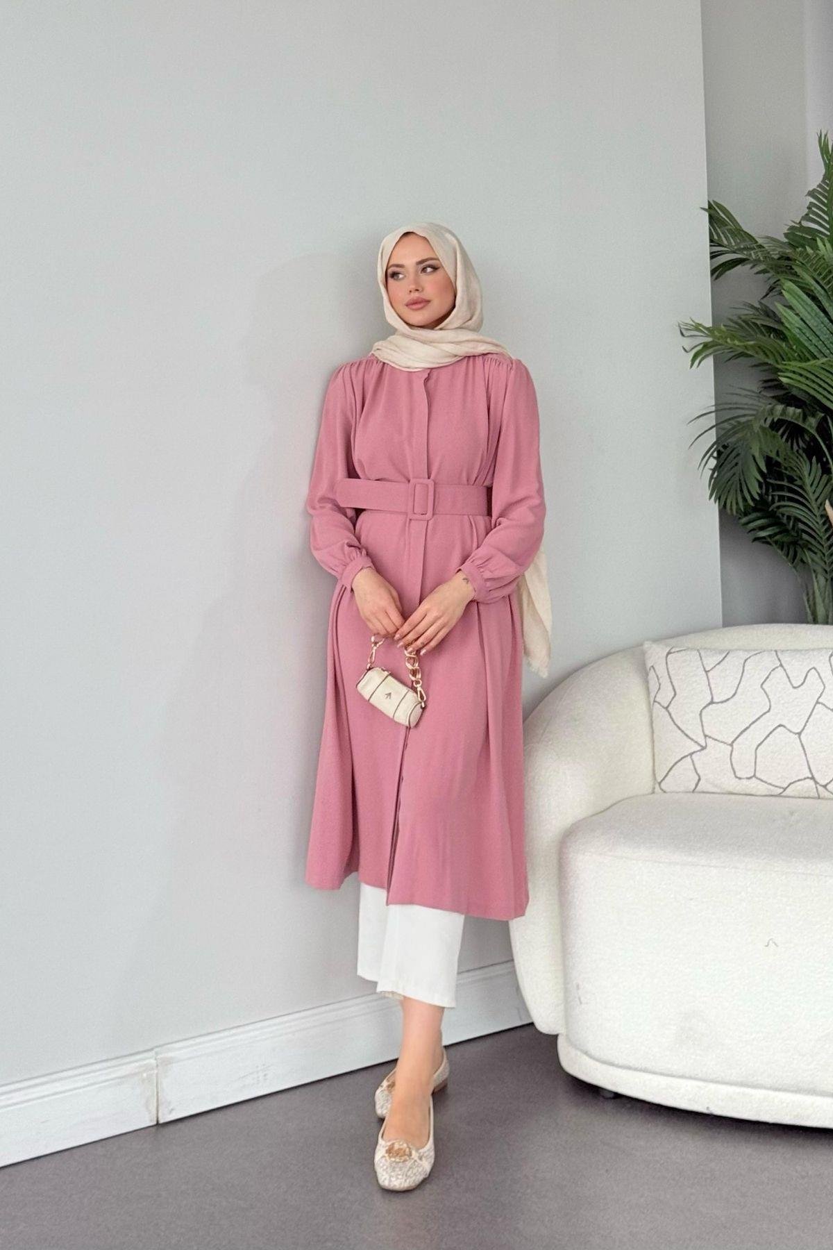 Suna Tunik Pudra, Fiyatları Suna Tunik Pudra  Haza Moda 